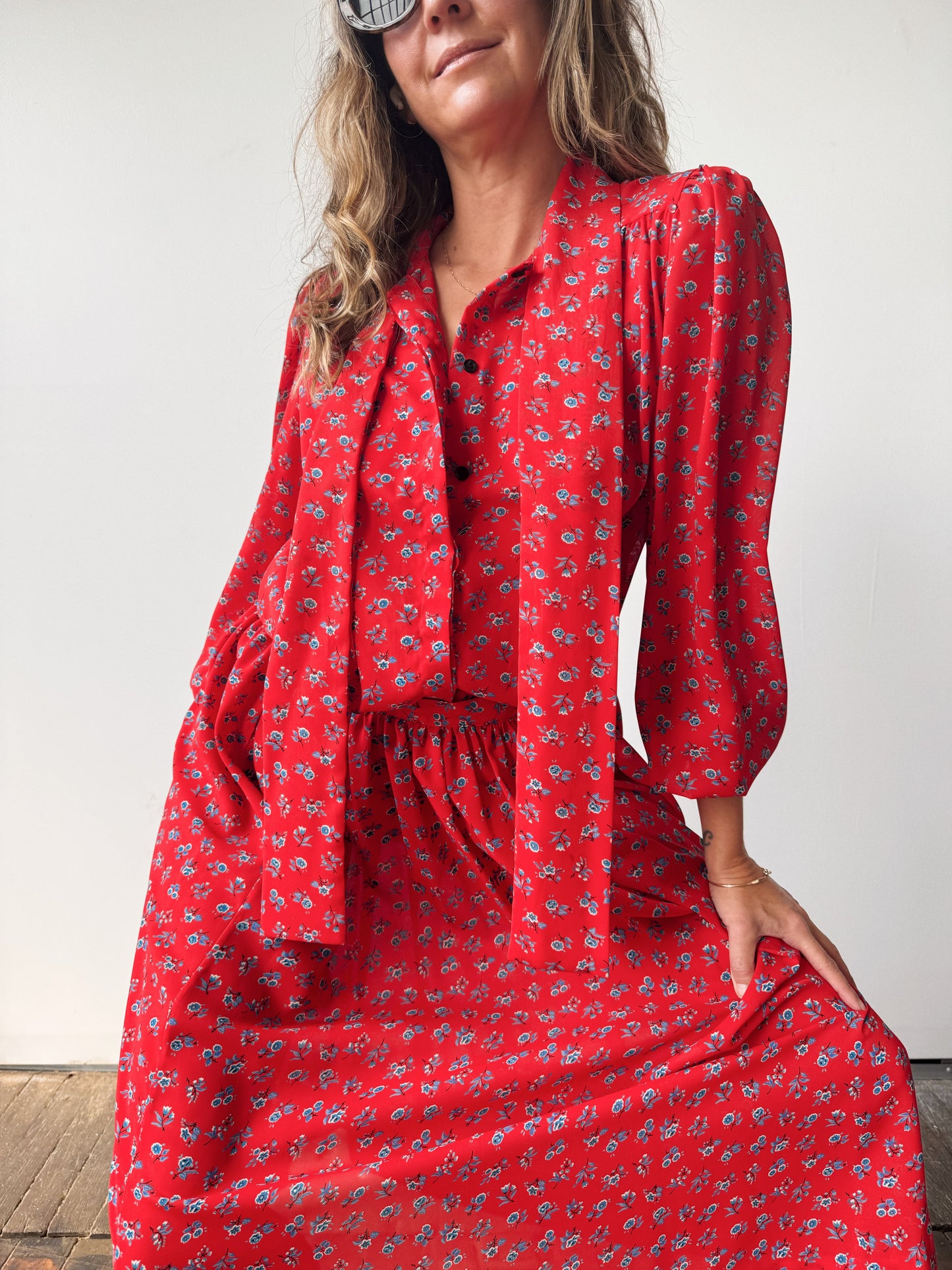 Floral 90s Skirt Set (M)