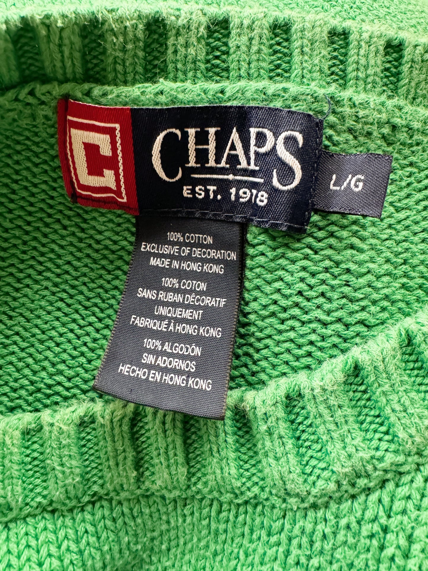 90s Chaps Cotton Sweater (Mens L)