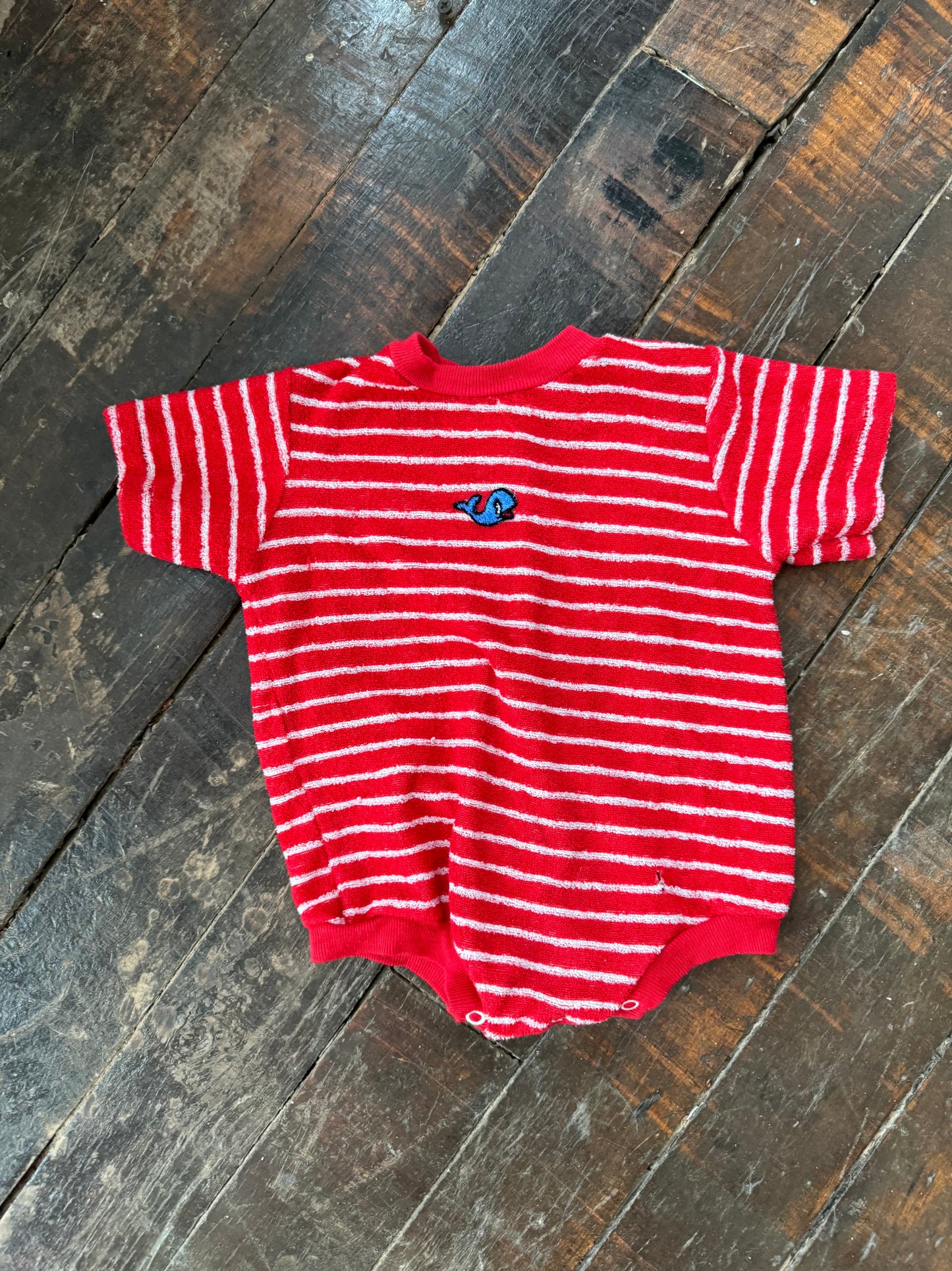 Terrycloth Whale 70s Oneise (18mos)