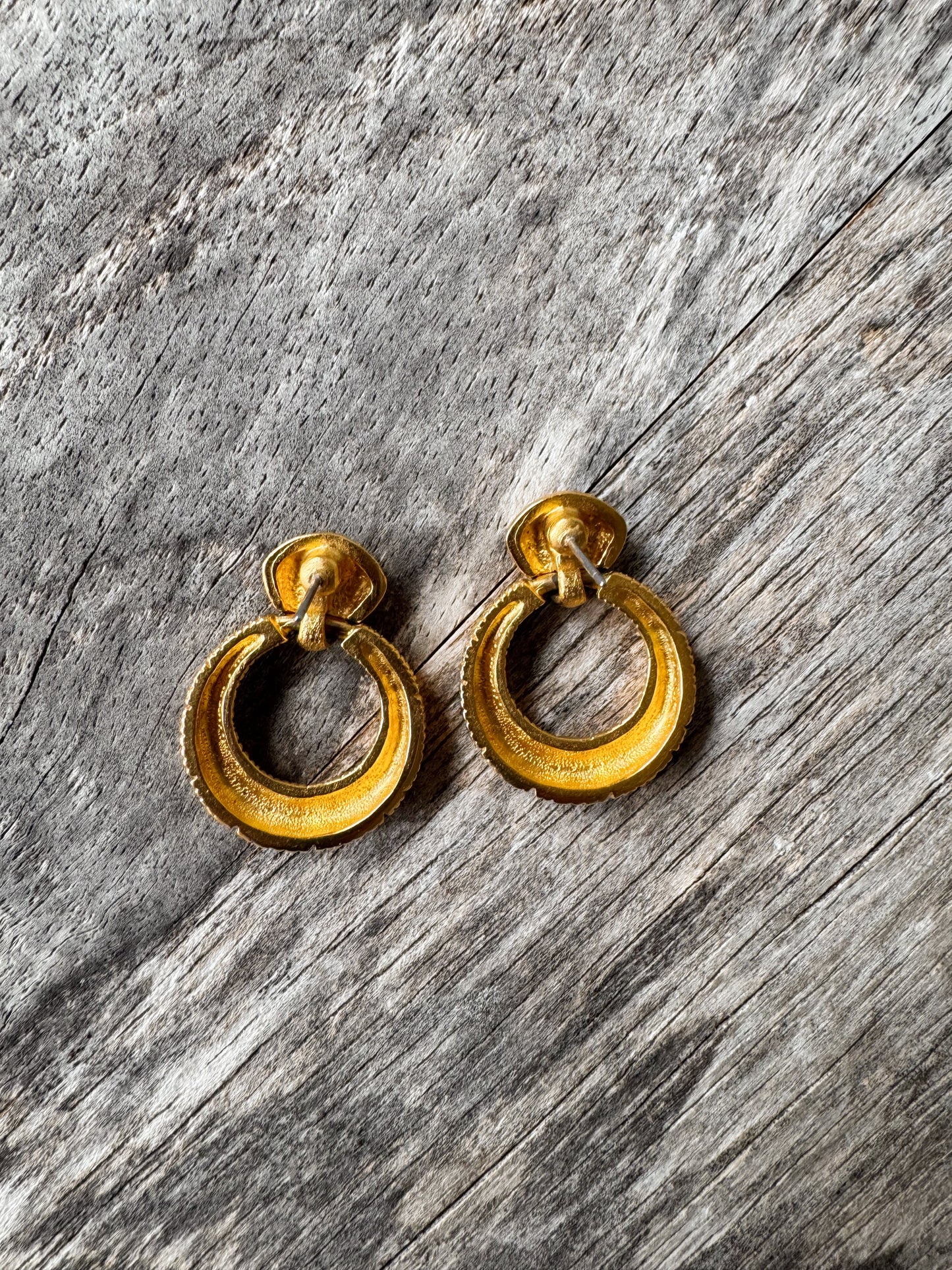 90s Golden Hoop Earrings