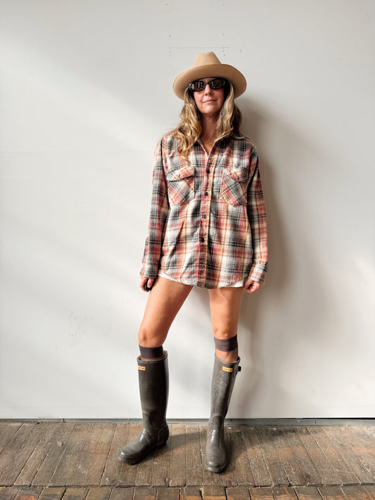 Plaid 80s Forester Vintage Flannel (M)