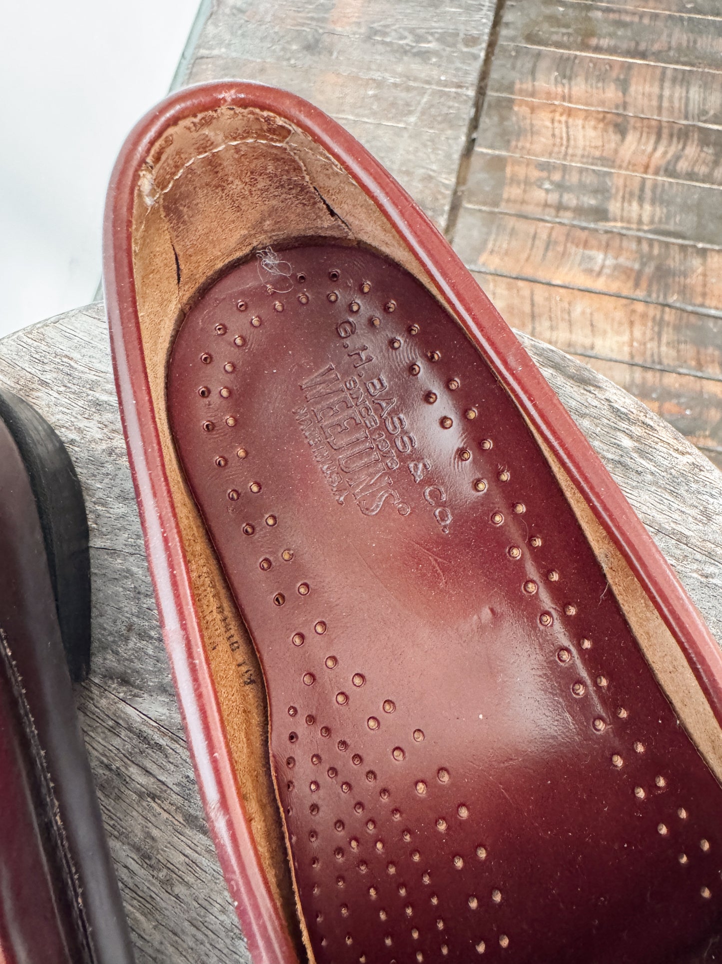 GH Bass & Co. Weejuns Penny Loafer in Burgandy (Mens 9)