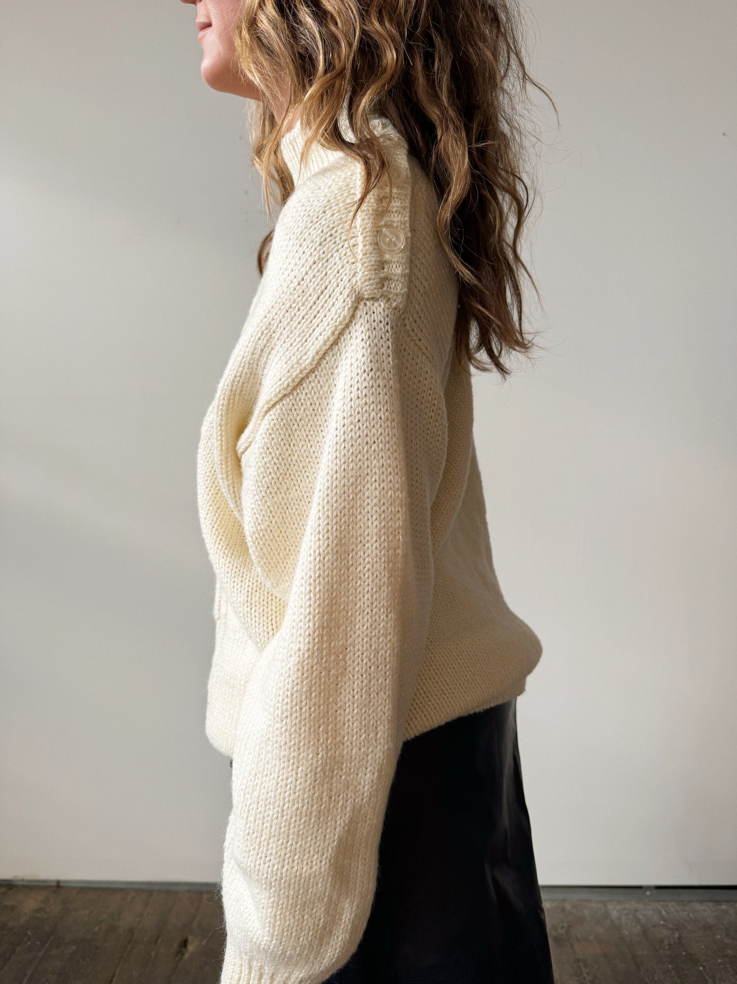 Le Moda Wool Knit Sweater (S)