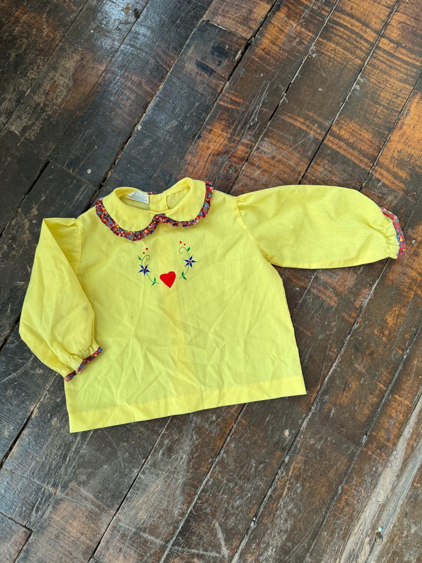 70s Heart Blouse (24mos)