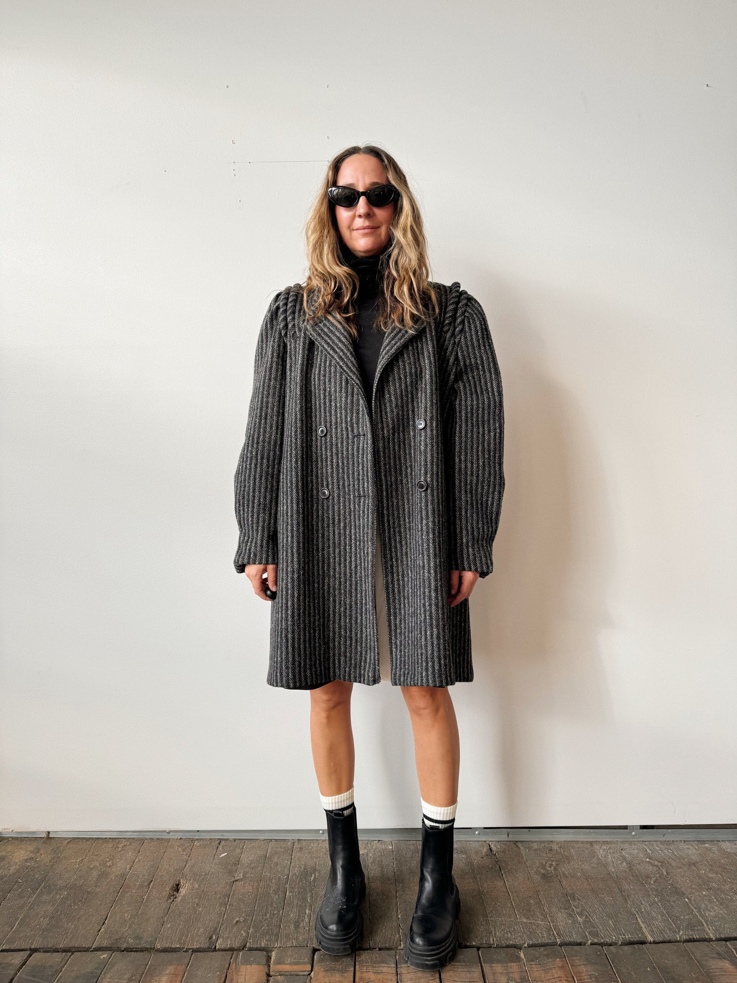 Charcoal 80s Betsy B Coat (M)