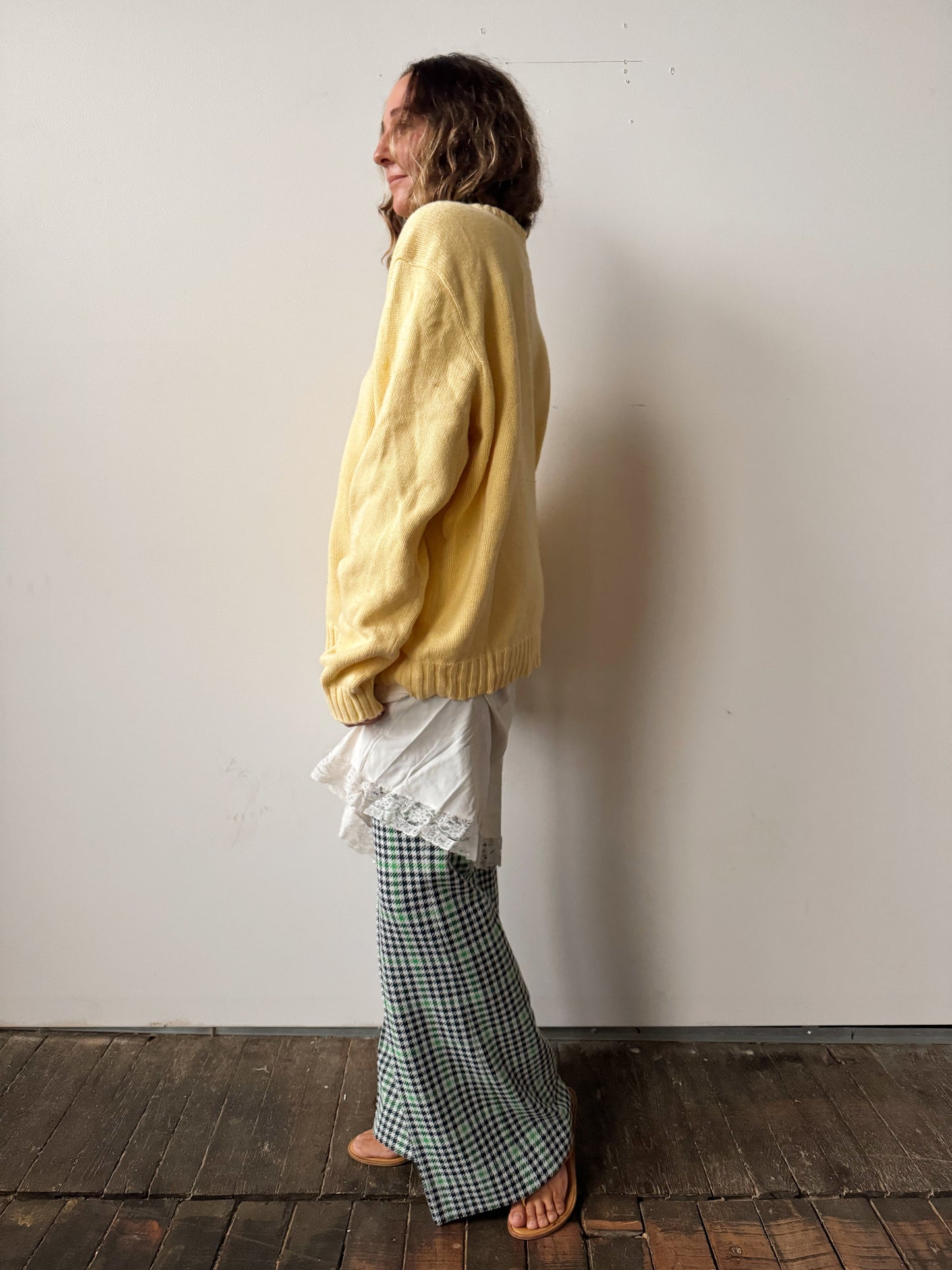 Polo Ralph Lauren Butter Yellow Cotton Knit Sweater (Mens XL)