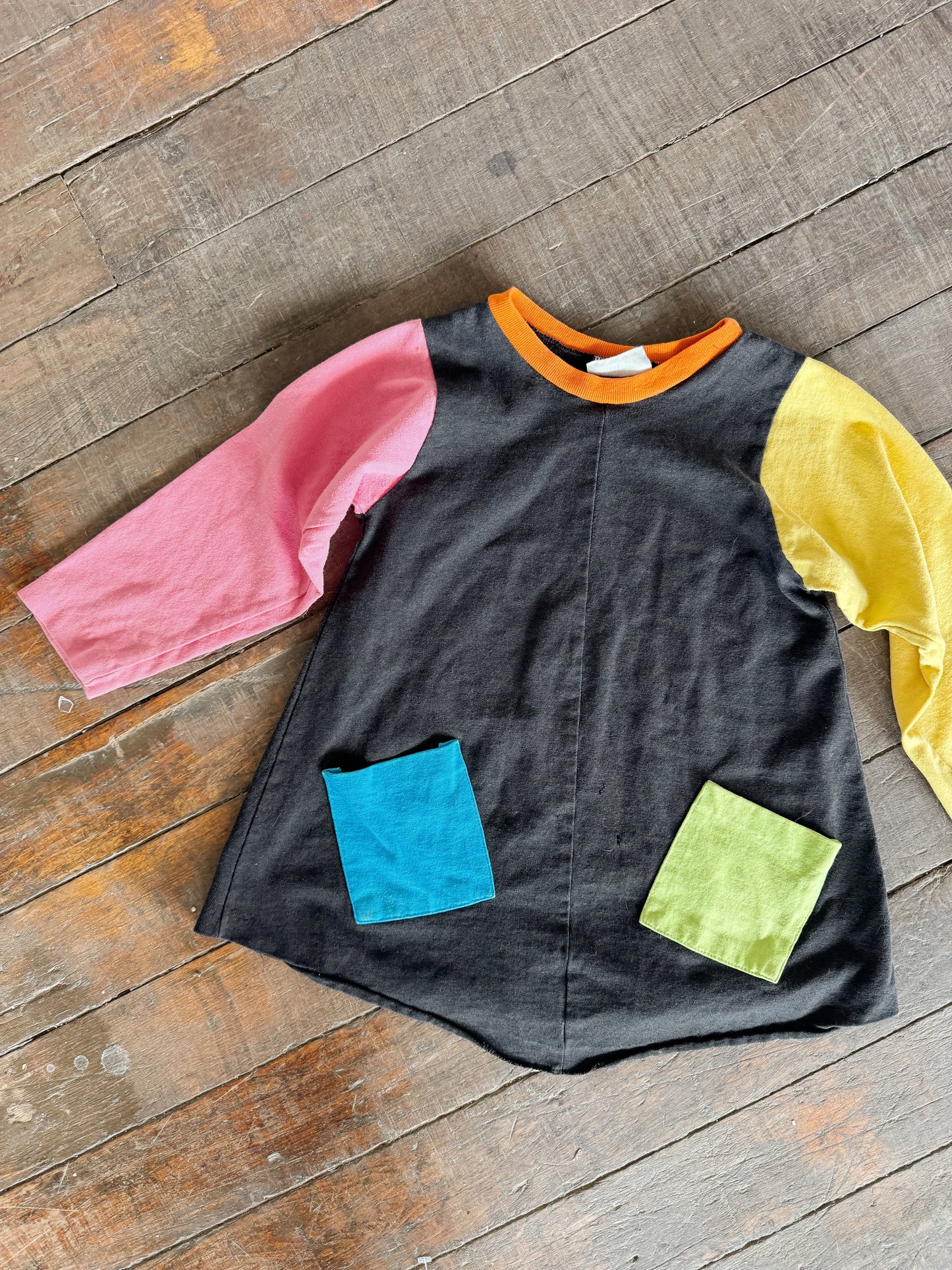 Mini Waves 90s Neon Tunic Dress (3T)