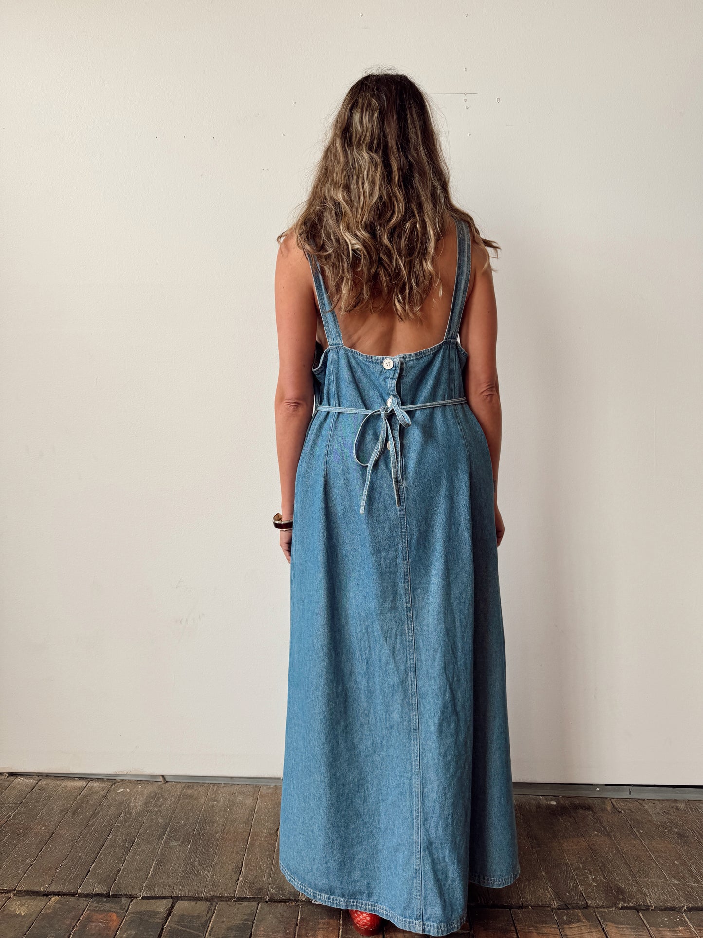 Harbor Sport Denim Apron Dress (L)