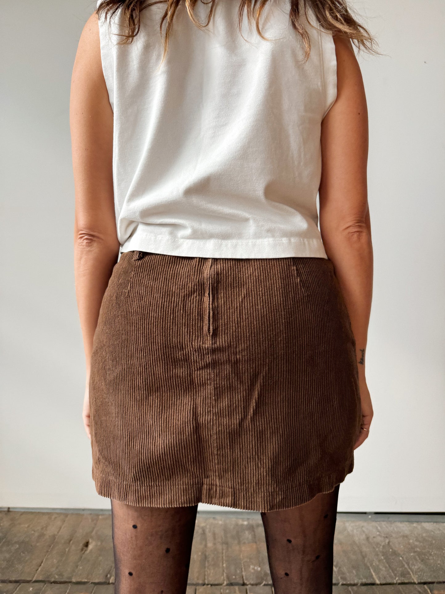 80s Corduroy Mini Skirt (29")