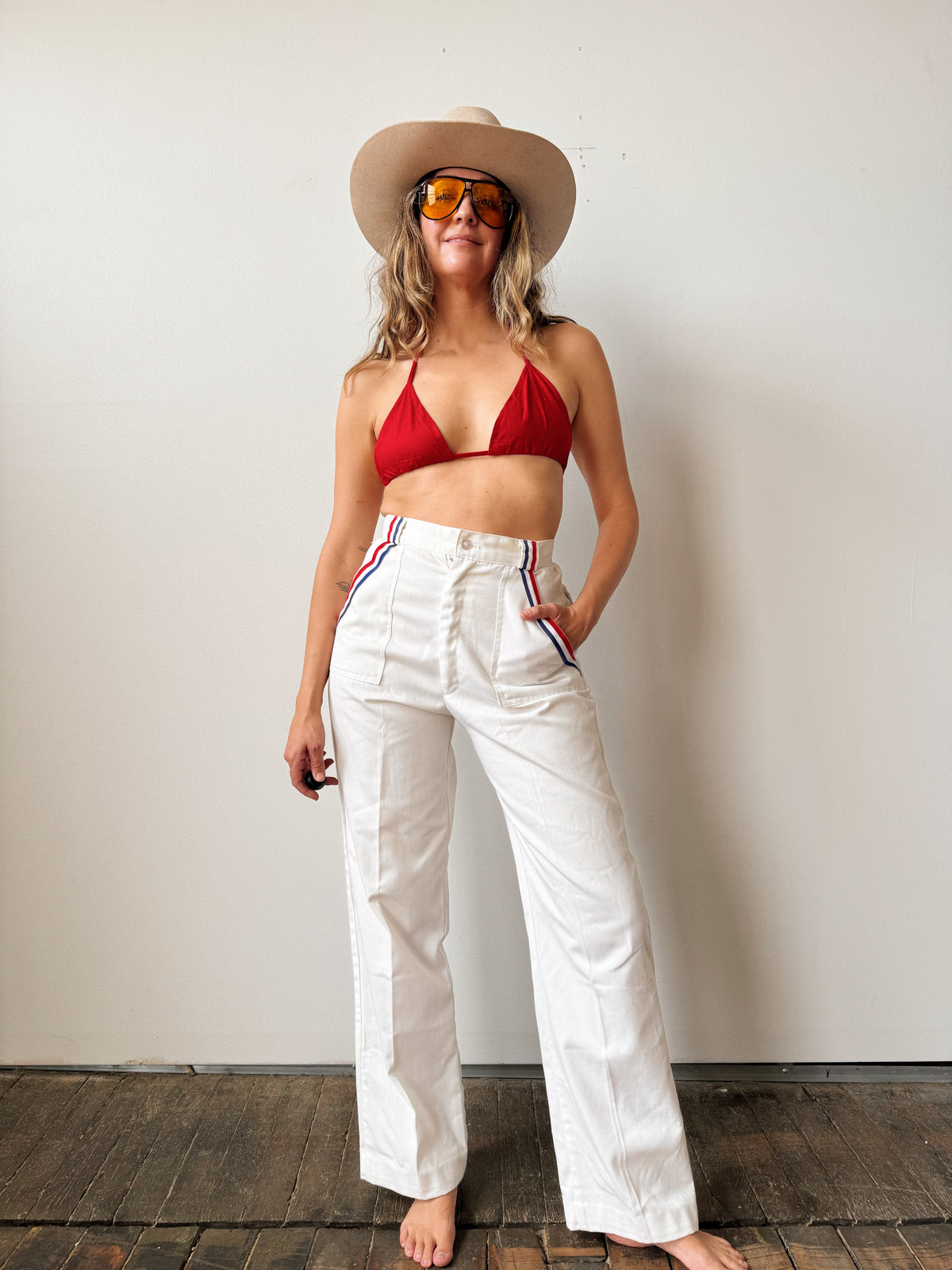 70s Sailor High-Waisted Sailor Pant (27