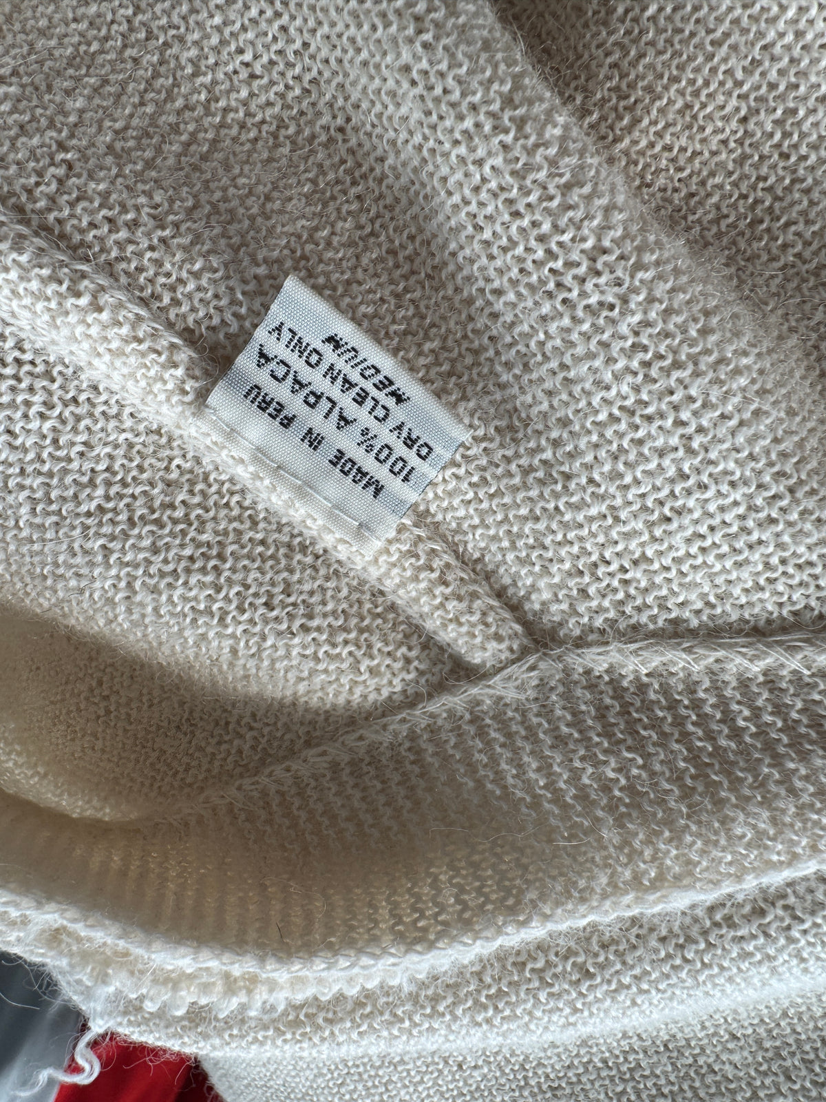 Cream Oversize 80s Tuttle Cardigan (M)