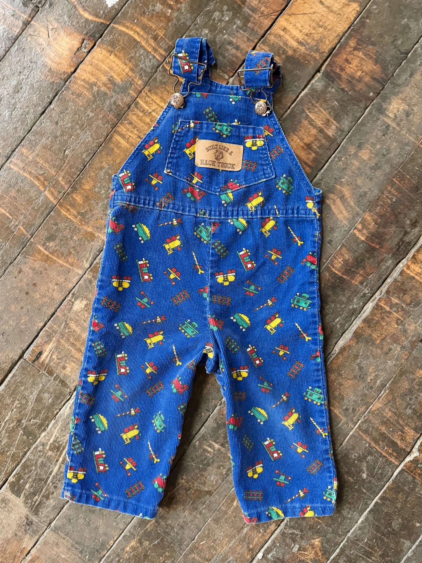 Mack Truck Corduroy Train Overalls (24mths)