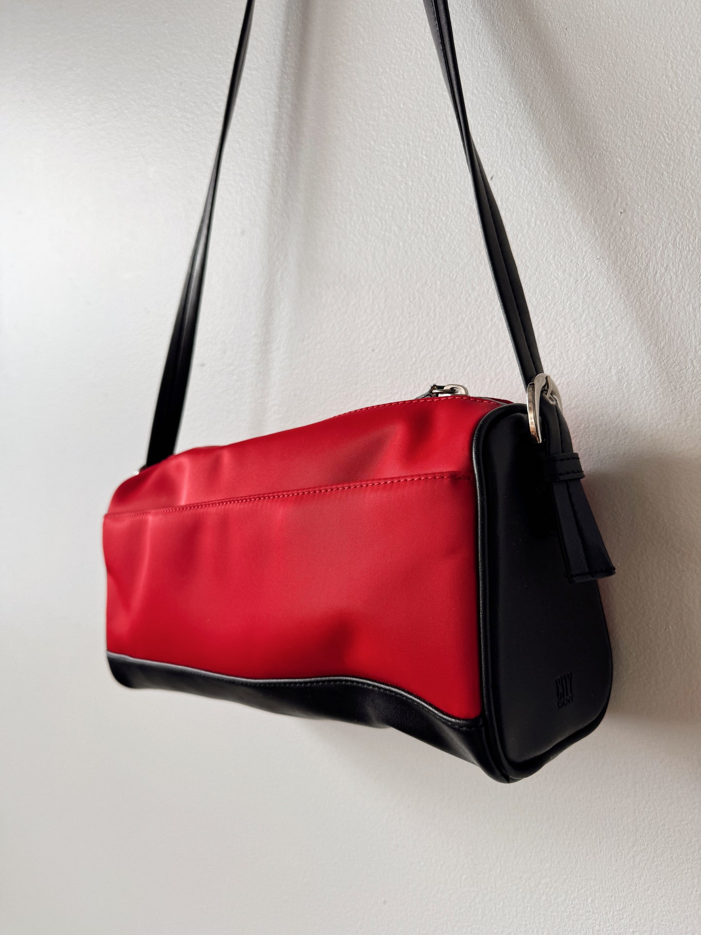 90s City DKNY Nylon Barral Crossbody Bag