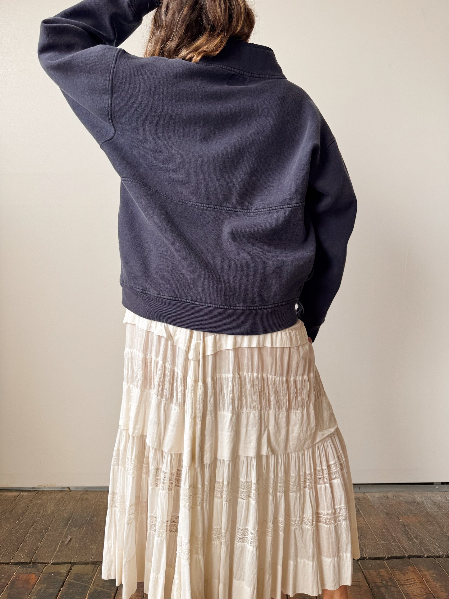 Navy Heavy Half-Zip 90s Gap Sweater (M)