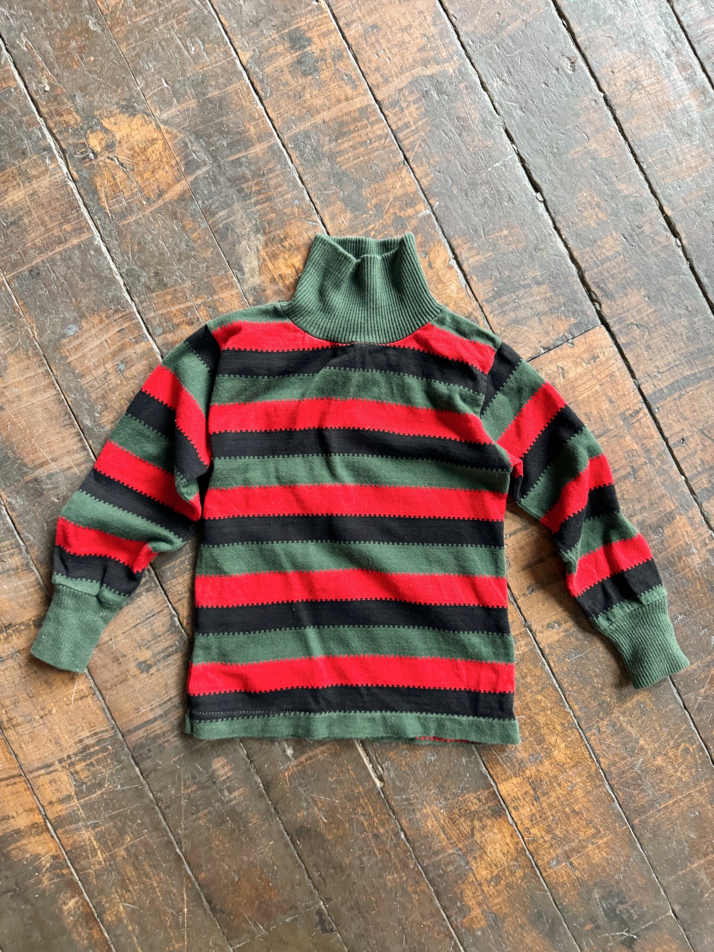 80s Striped Turtleneck (2T)
