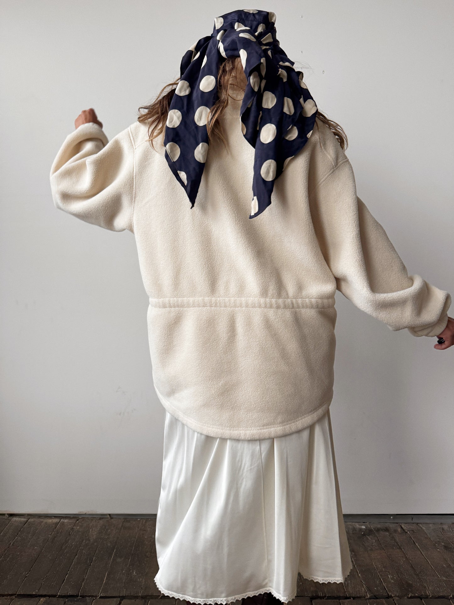 Ivory L.L. Bean Fleece, Made in USA (L)