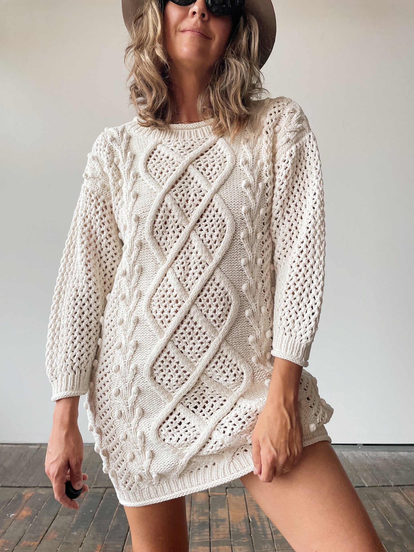 90s Cable Knit Tunic