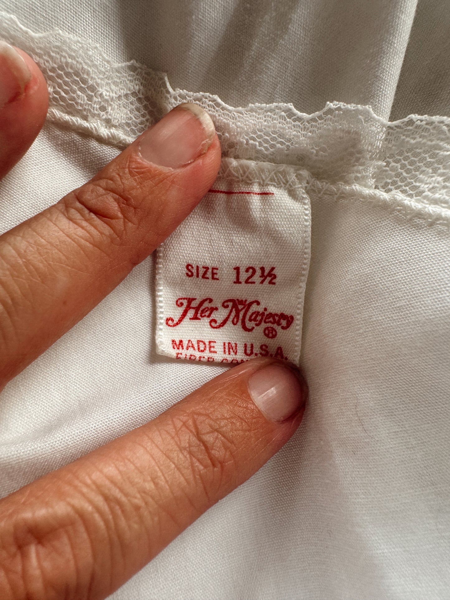 Vintage 60s Her Majesty Babydoll Slip Dress (S)