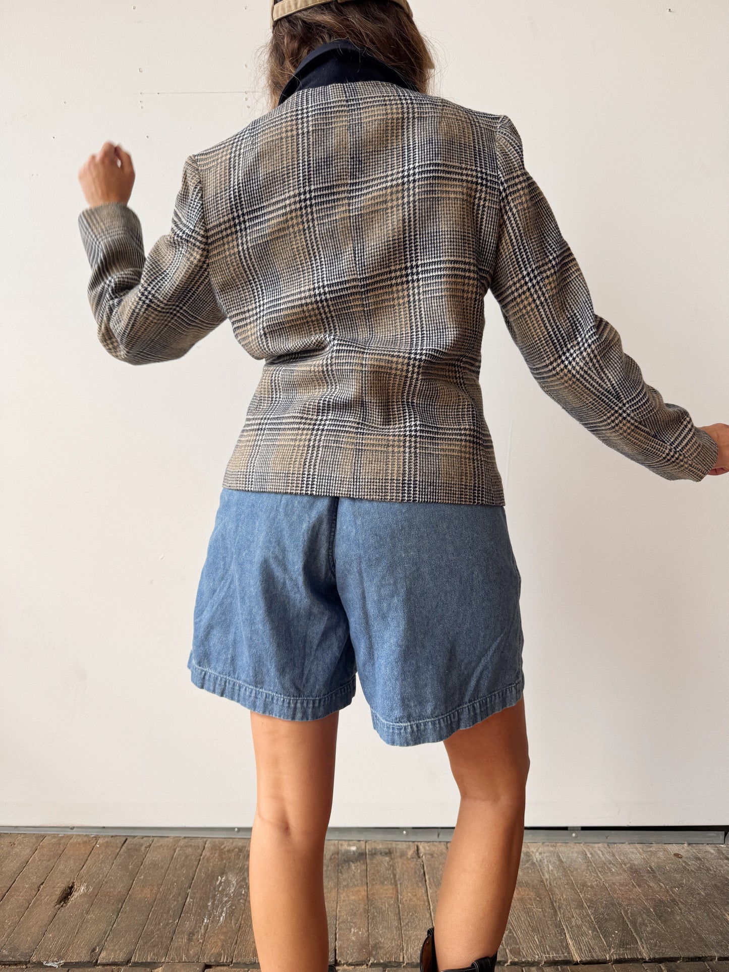 Duchess Camel and Navy Blazer (XS)