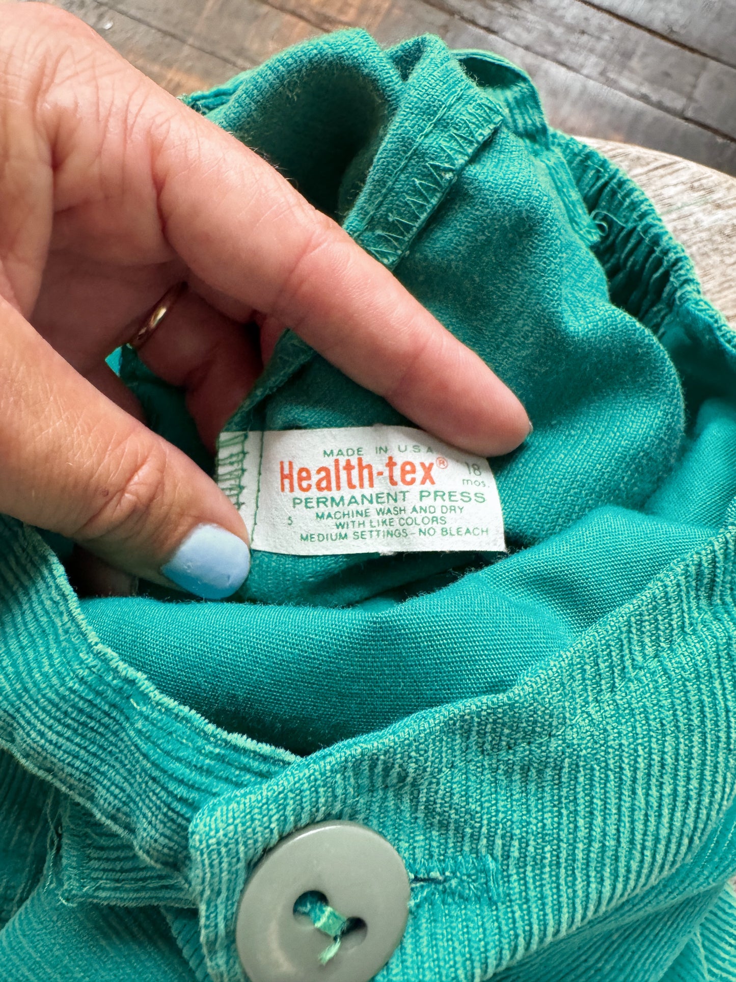 Bear 80s Corduroy Overalls (18mths)