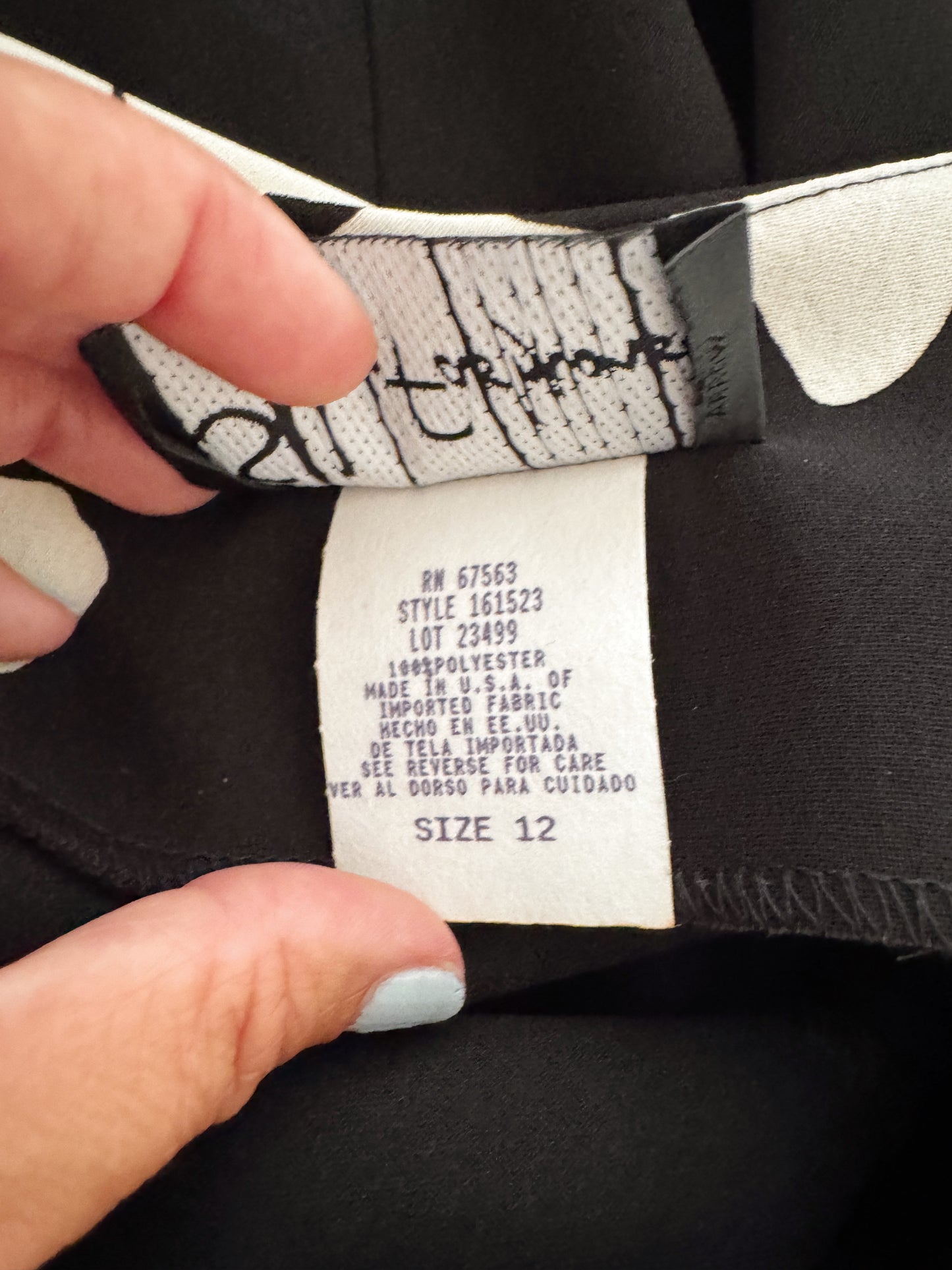 Hibiscus Black 90s Dress (M)