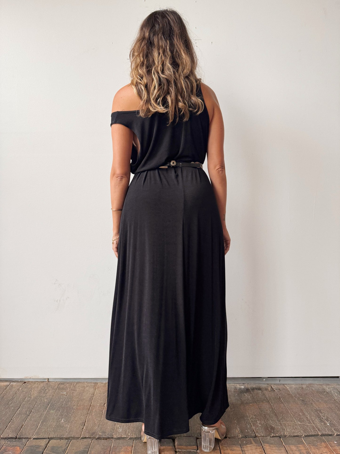 90s Spandex Teddi Midnight Dress (XL)