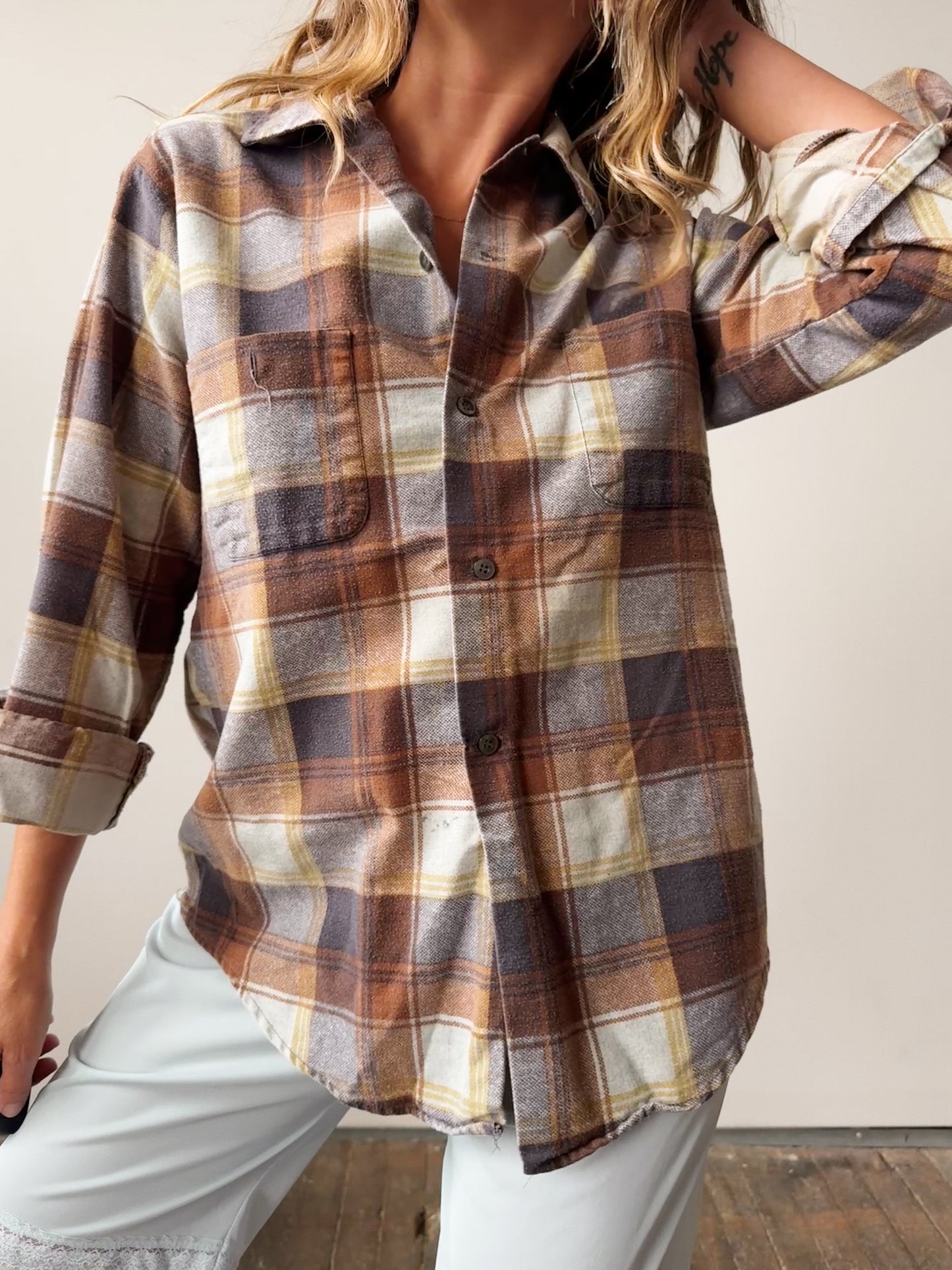 Plaid 70s Flannel (S)