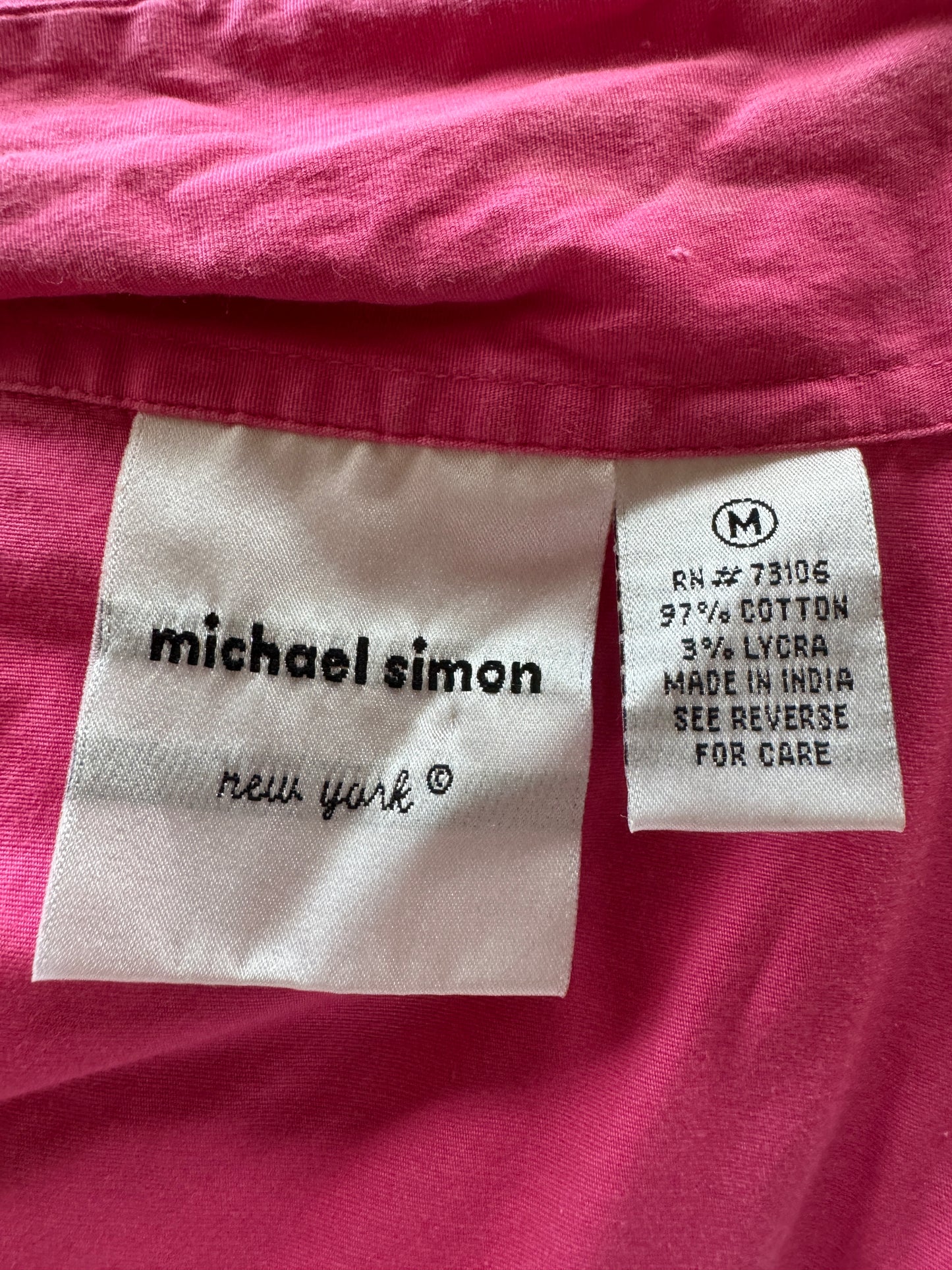 Orange Slices Michael Simon Summer Blouse (M)