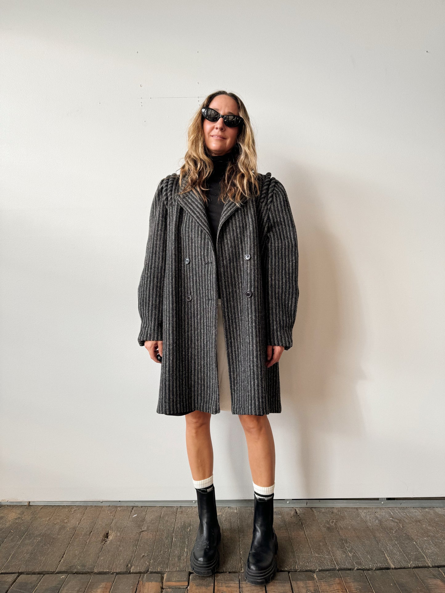 Charcoal 80s Betsy B Coat (M)