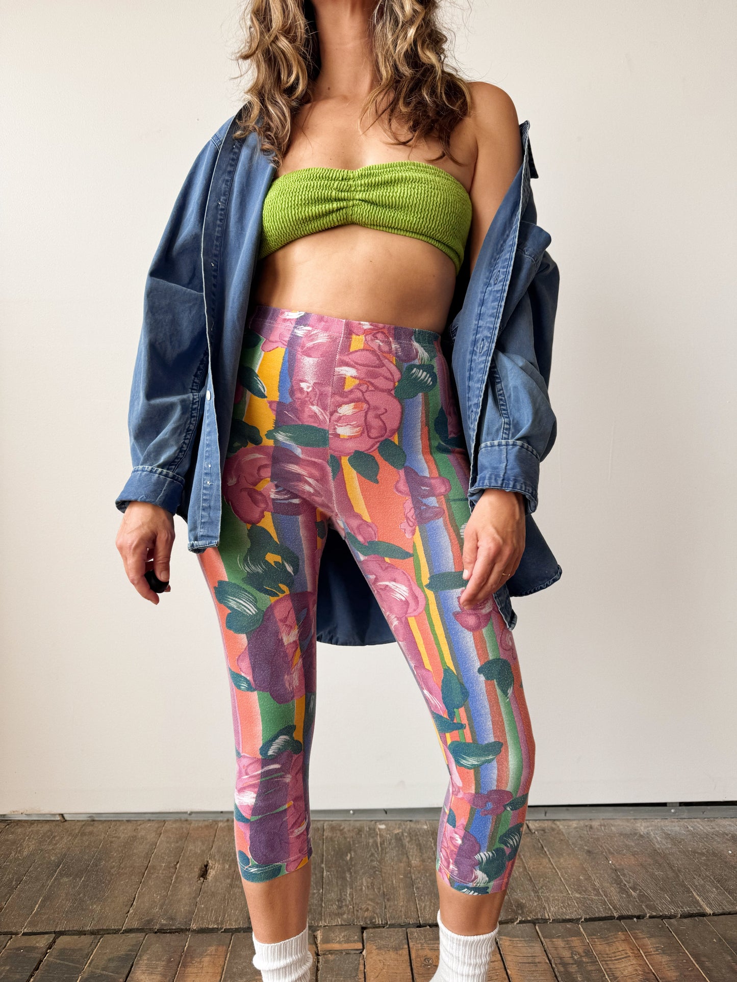 80s Marika Capri Leggings (M)