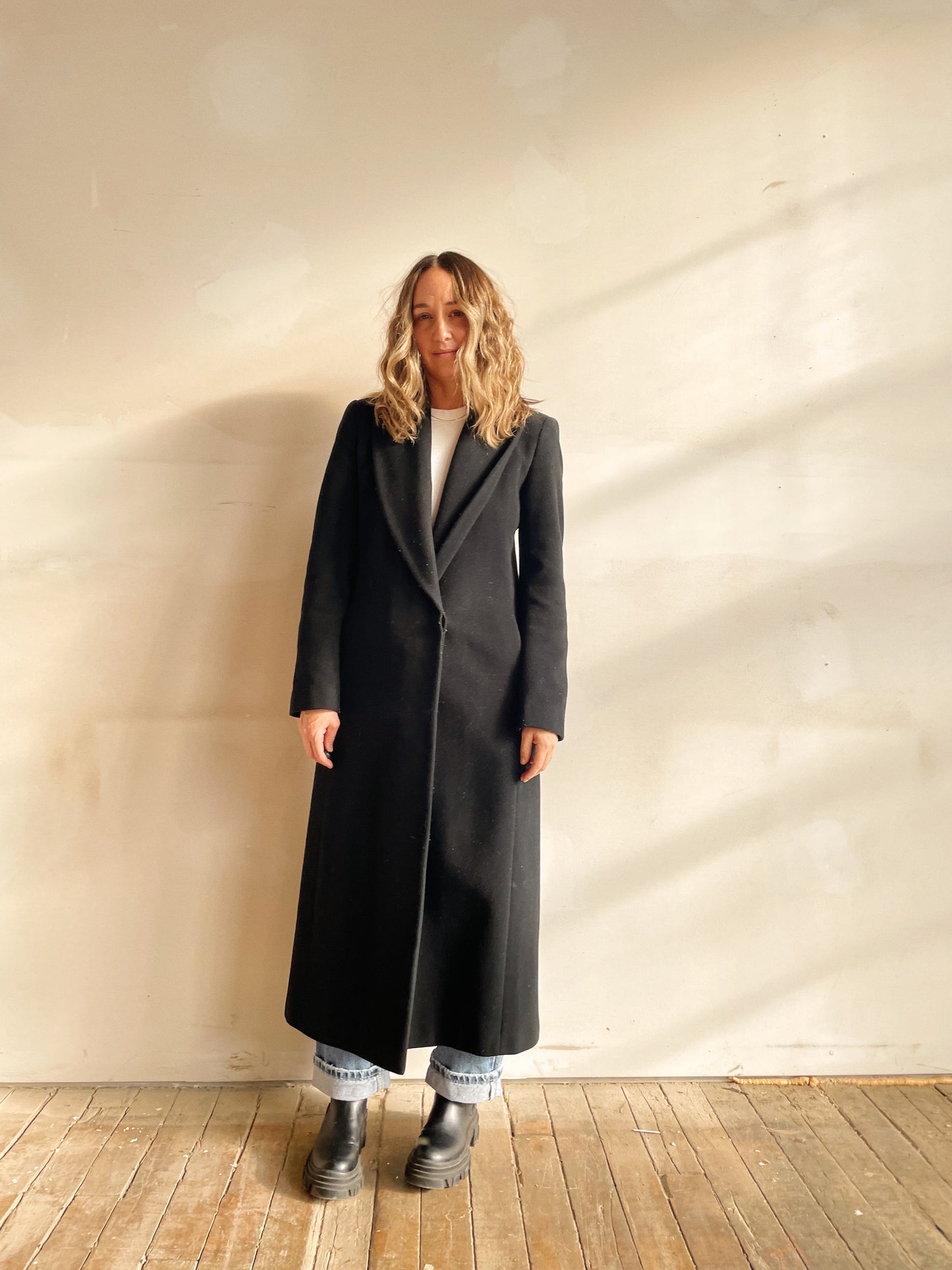 90s Wool & Cashmere Coat (S)