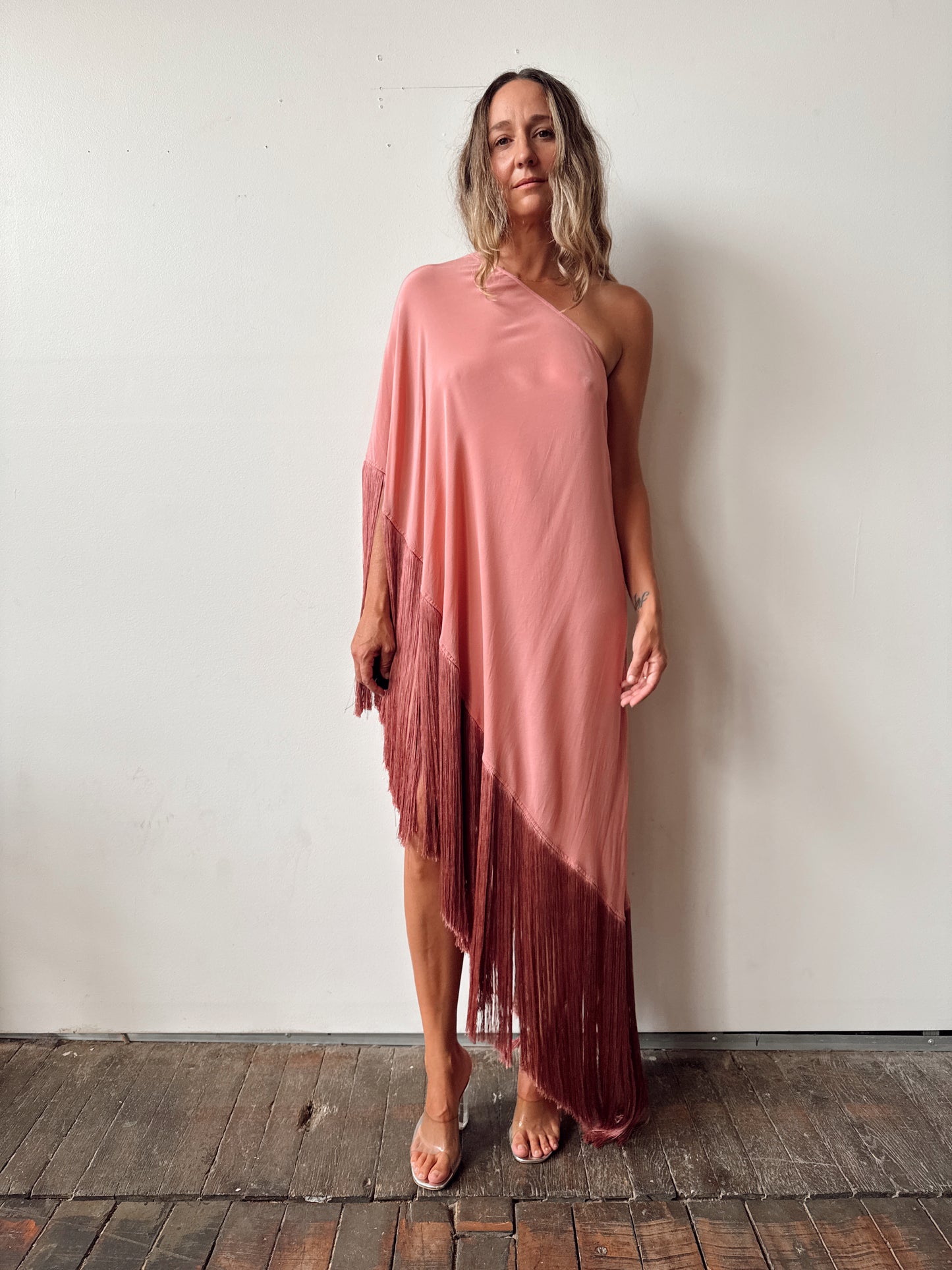Cult Gaia Ayla One-Shoulder Fringe Top (XS)