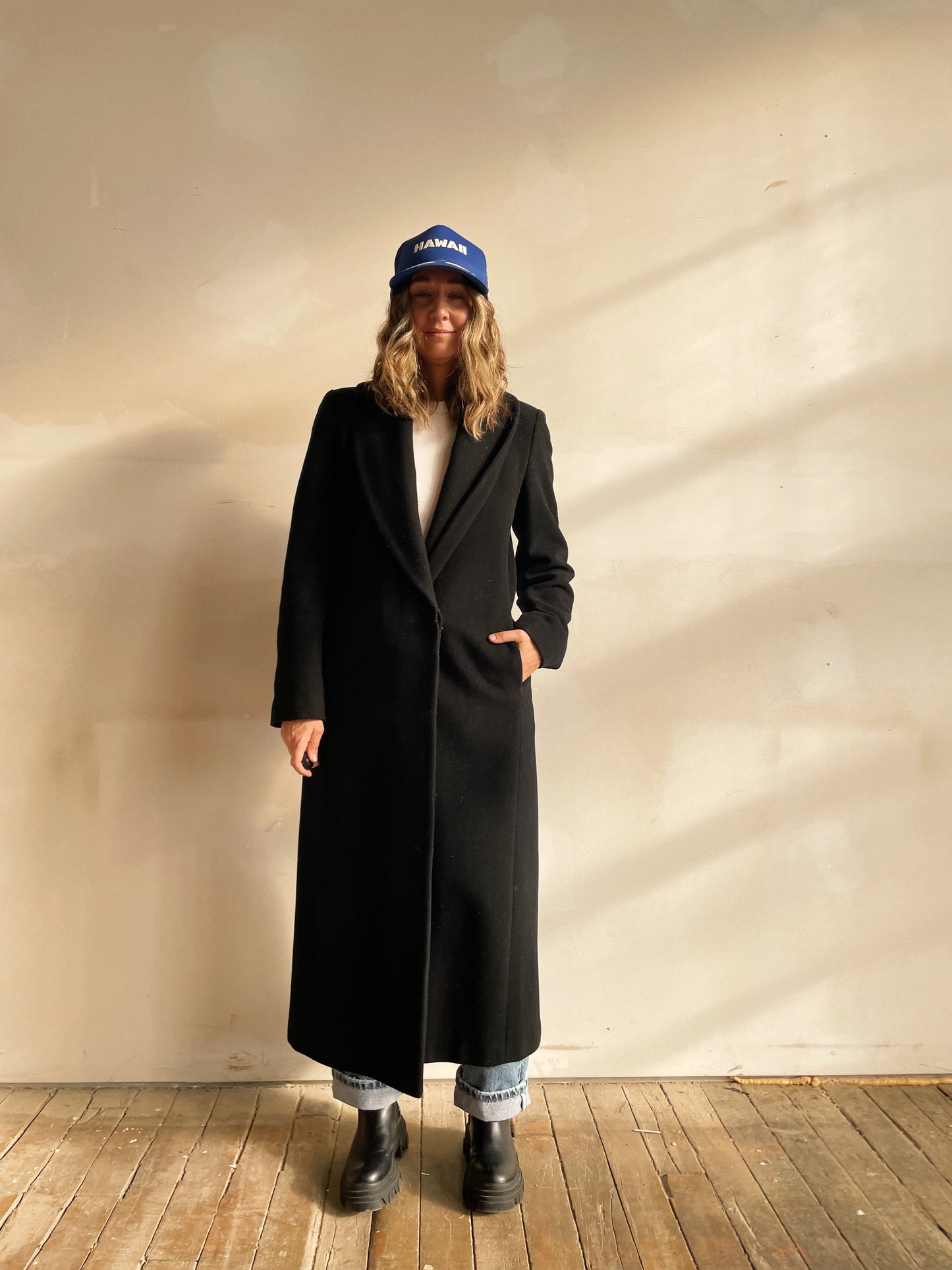 90s Wool & Cashmere Coat (S)