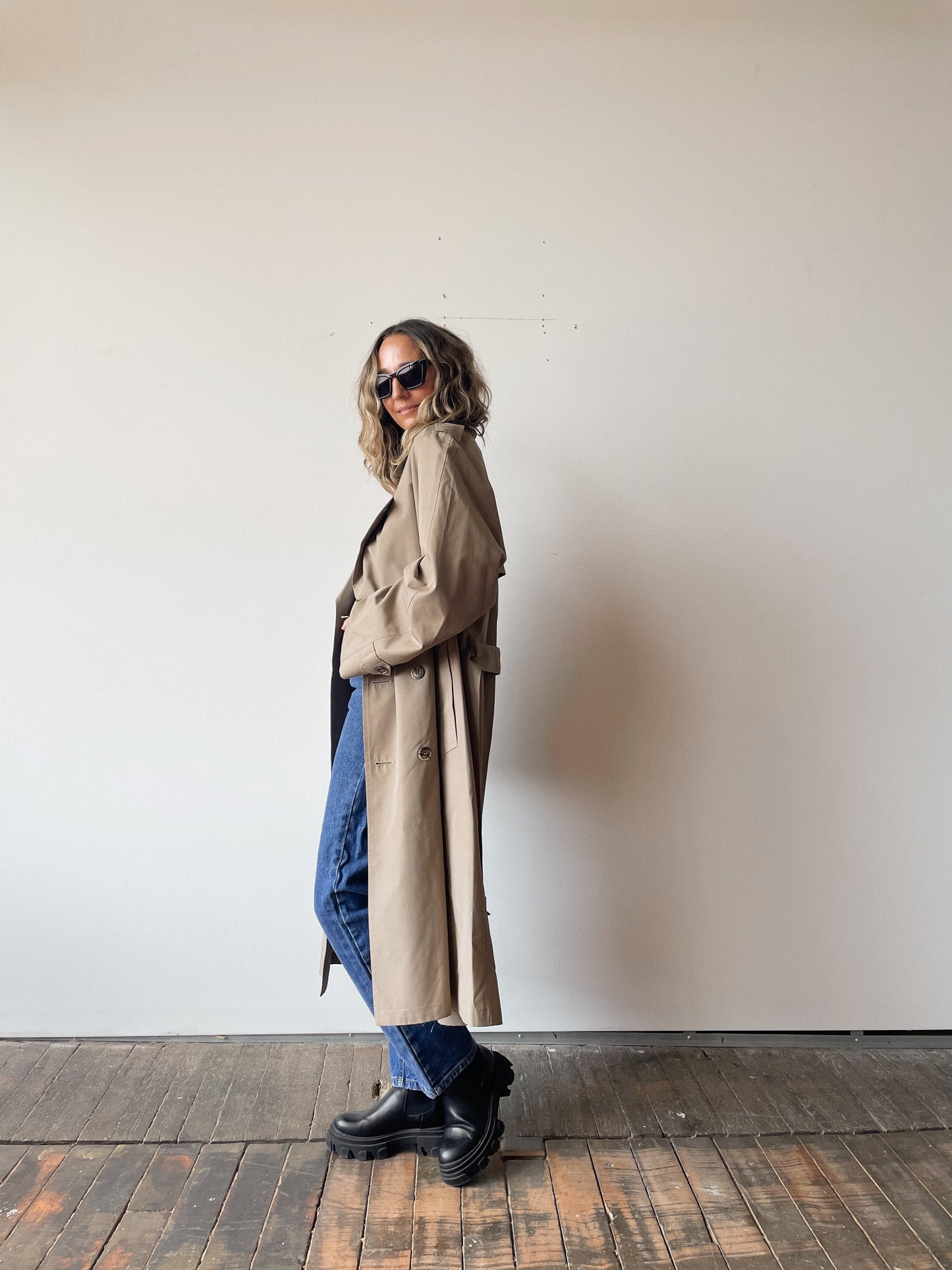 80s Hart Schaffner and Marx Trench Coat