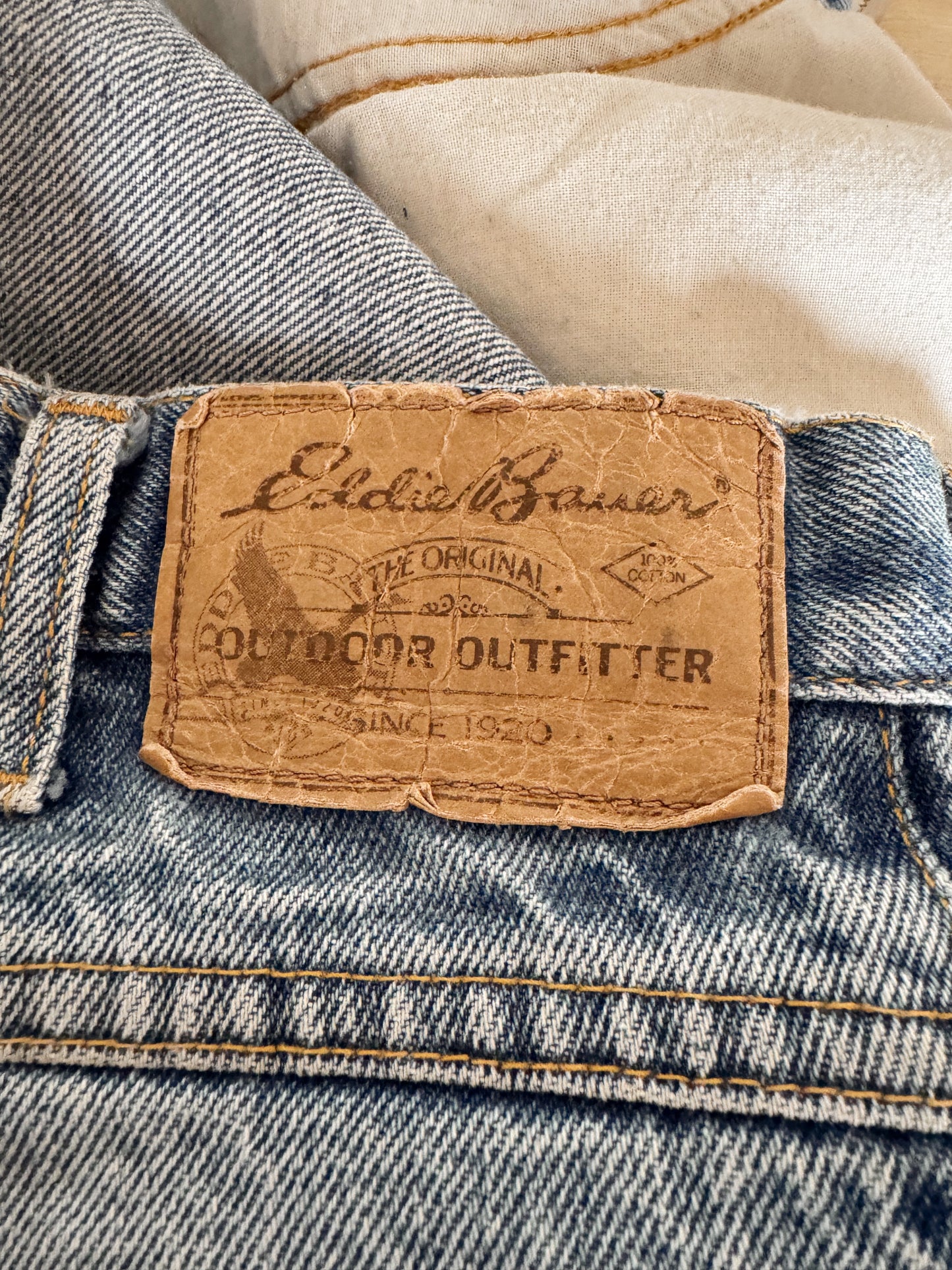 Dark Wash 90s Patchwork Denim (31"x29")