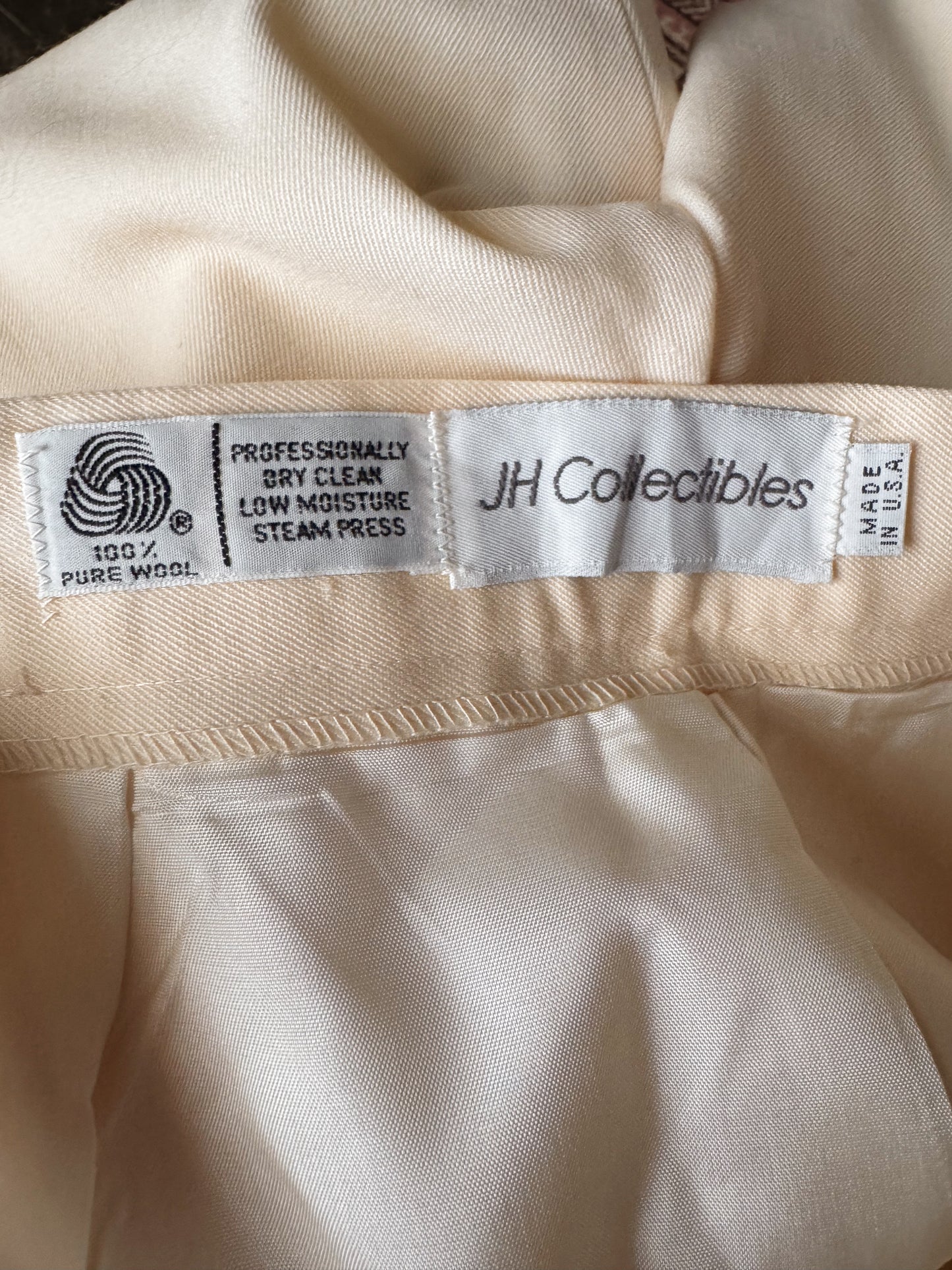 Ivory 90s Wool Trouser Pants (27)