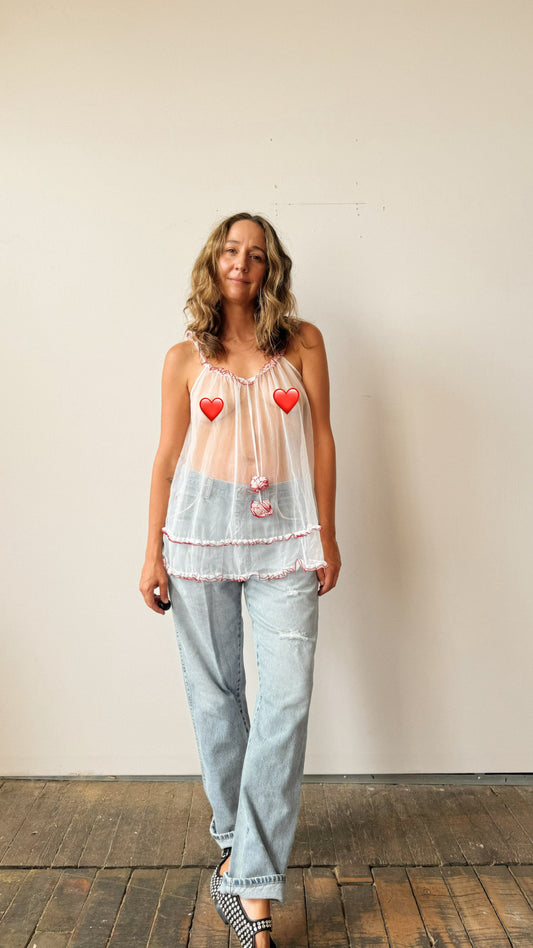 Blanche Pom-Pom Nighty Blouse (L)