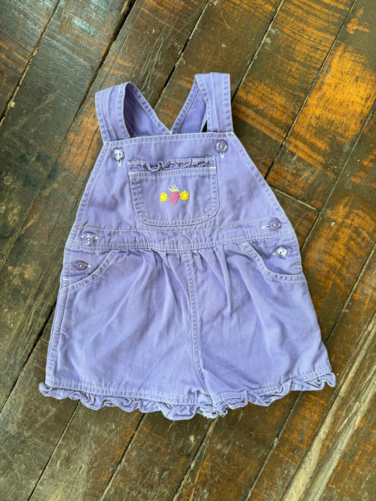 90s Lilac Girly Overalls (2T)