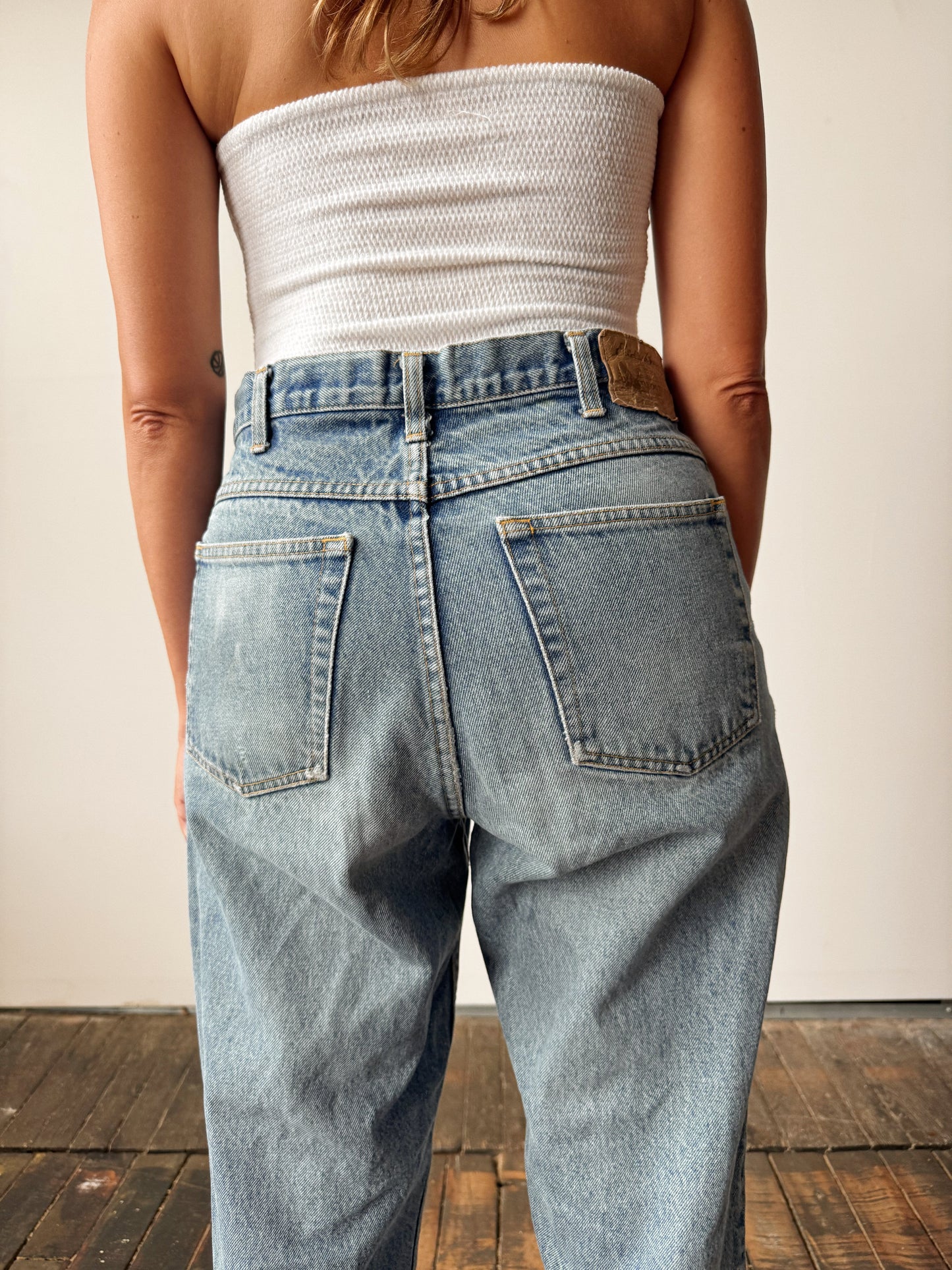 Dark Wash 90s Patchwork Denim (31"x29")