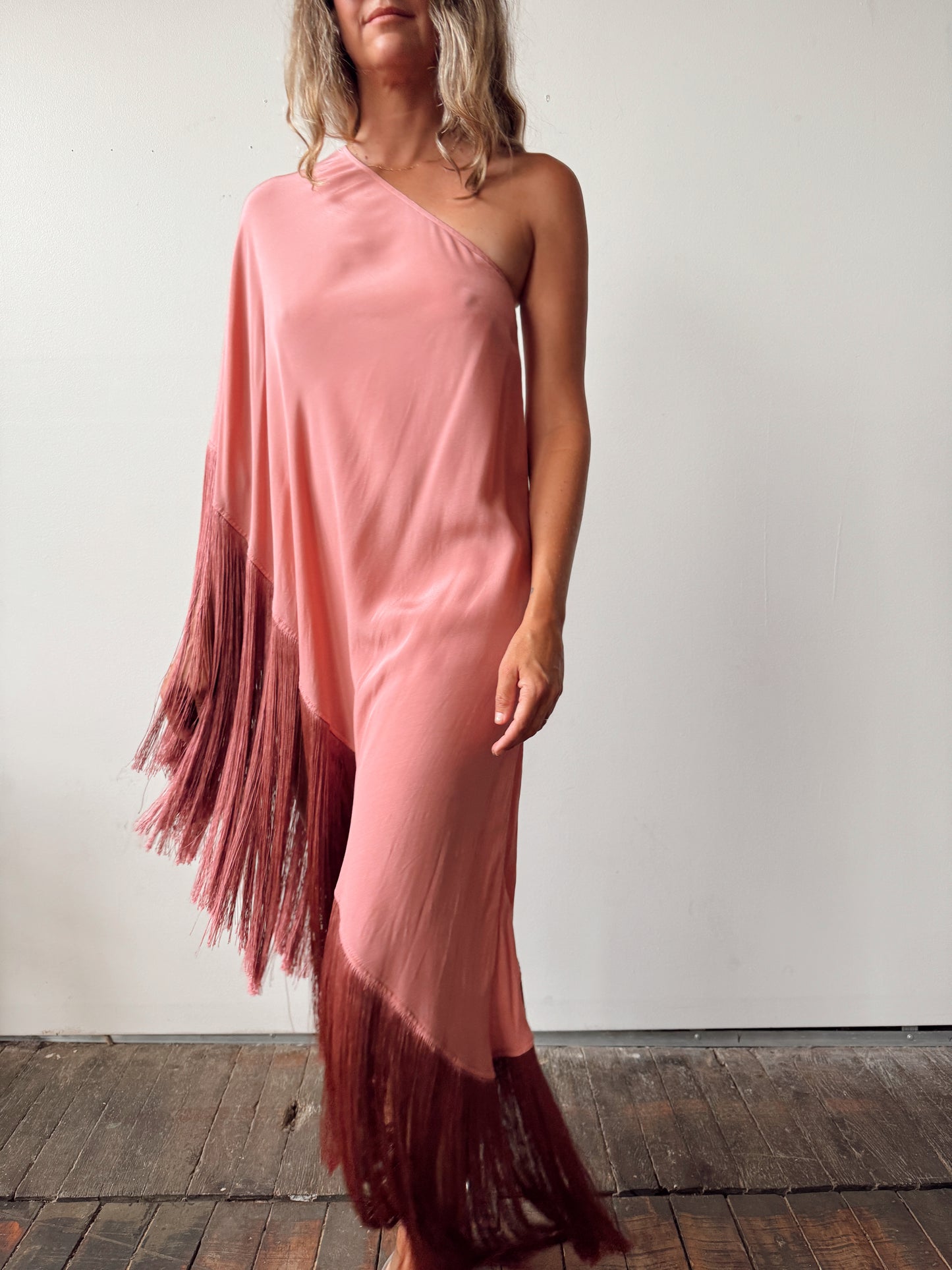 Cult Gaia Ayla One-Shoulder Fringe Top (XS)