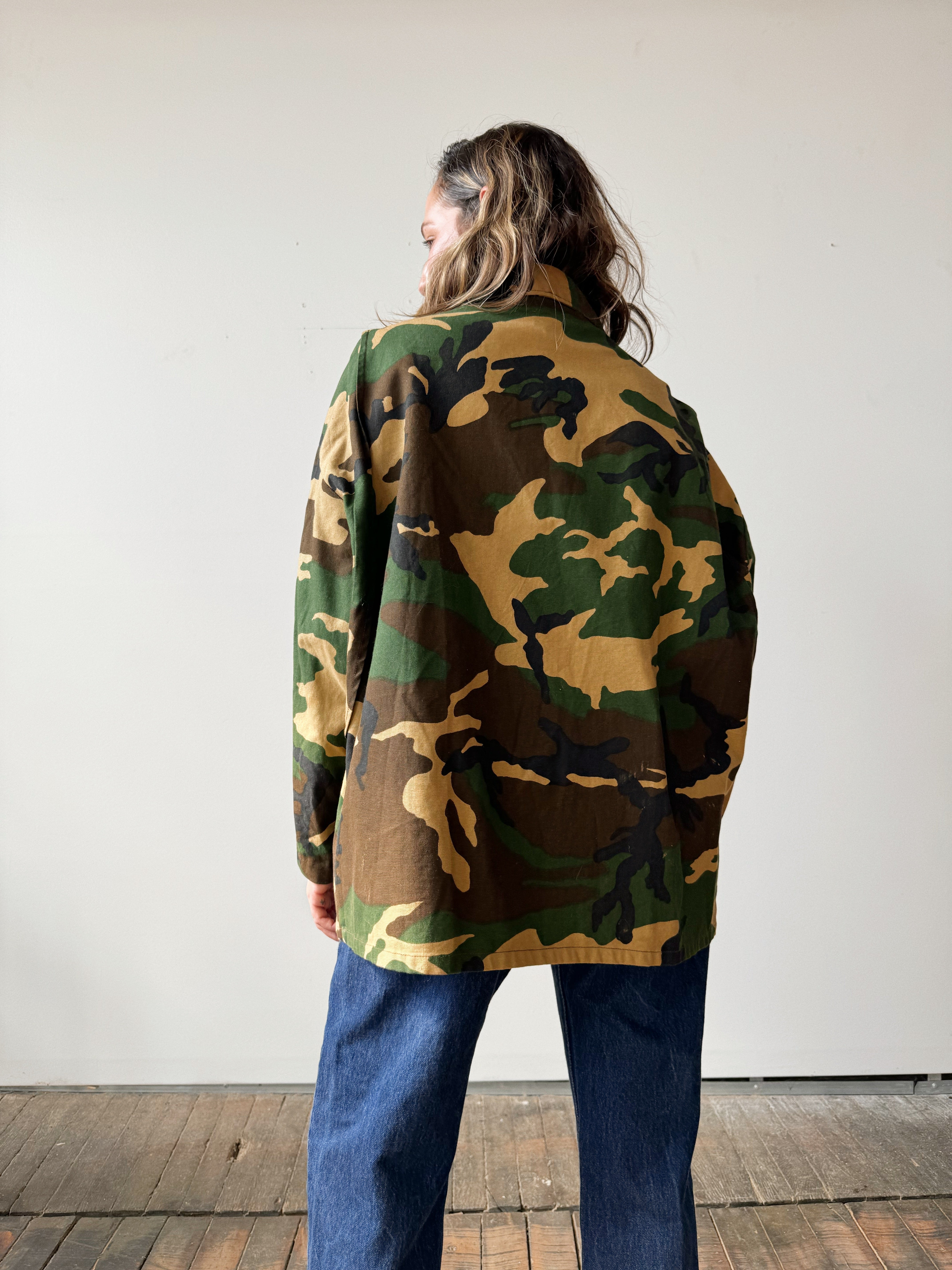 70s Black Sheep Camo Duck Hunter Lightweight Jacket (L) – dry vtg and