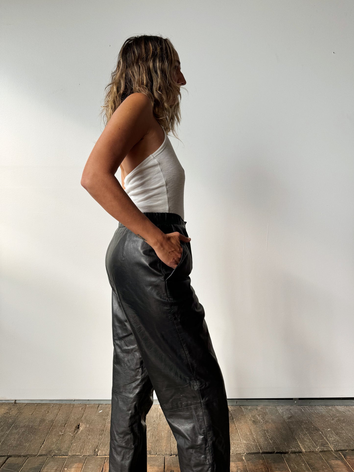 80s Leather Trouser (27”)