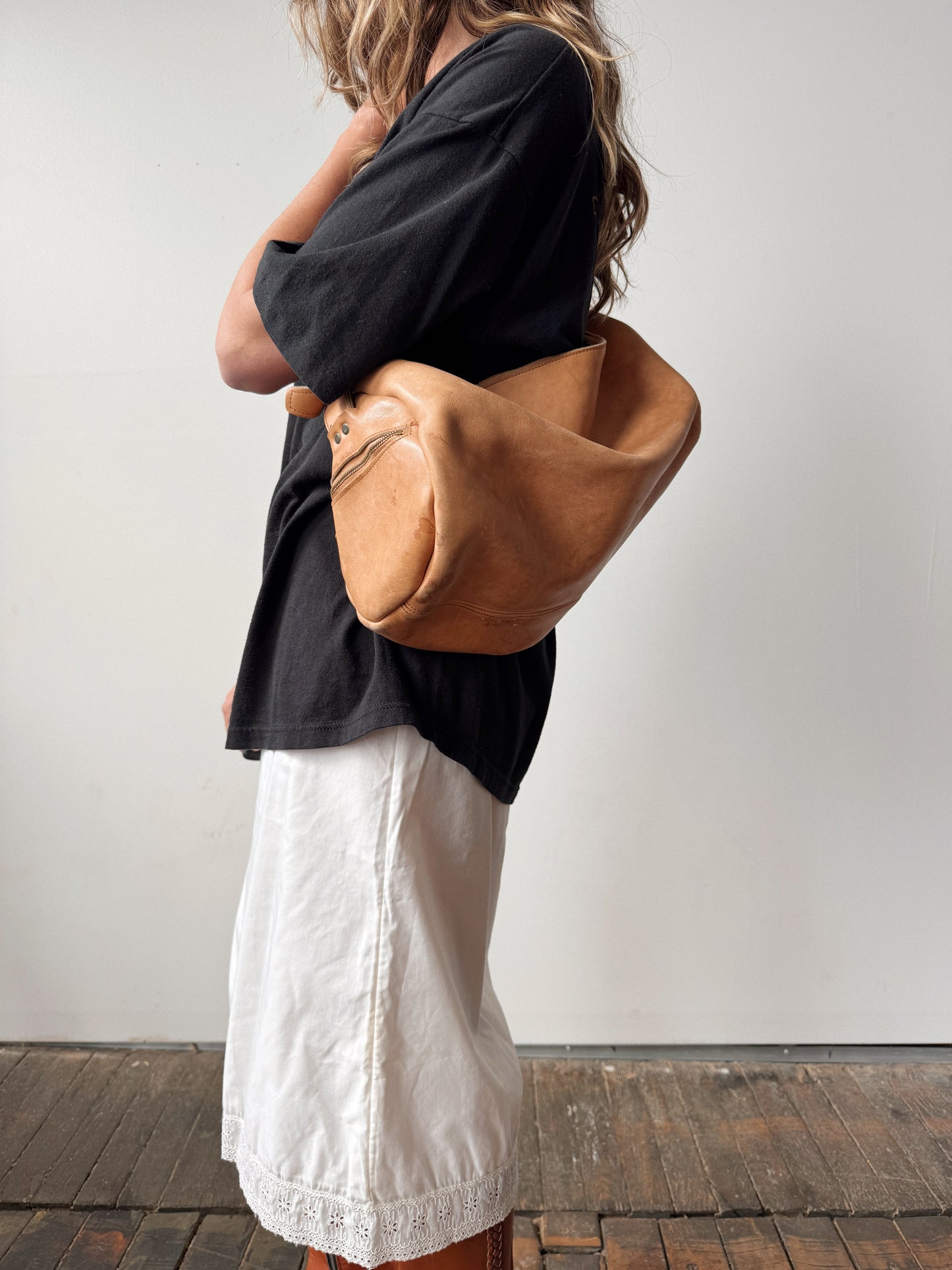 Leather Vintage Duffel Purse