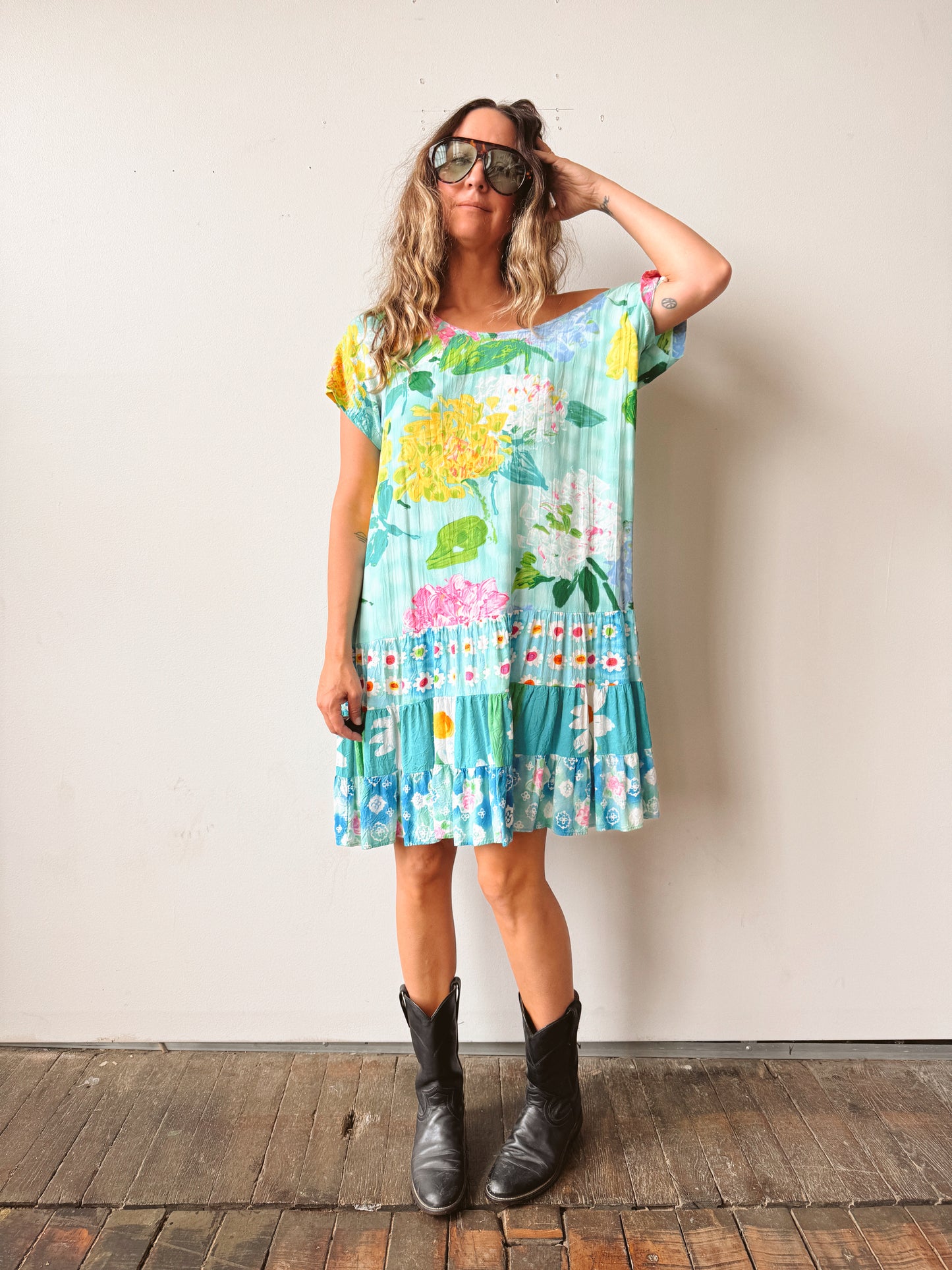 Summer Print Jams World Drop waist Dress (XL)