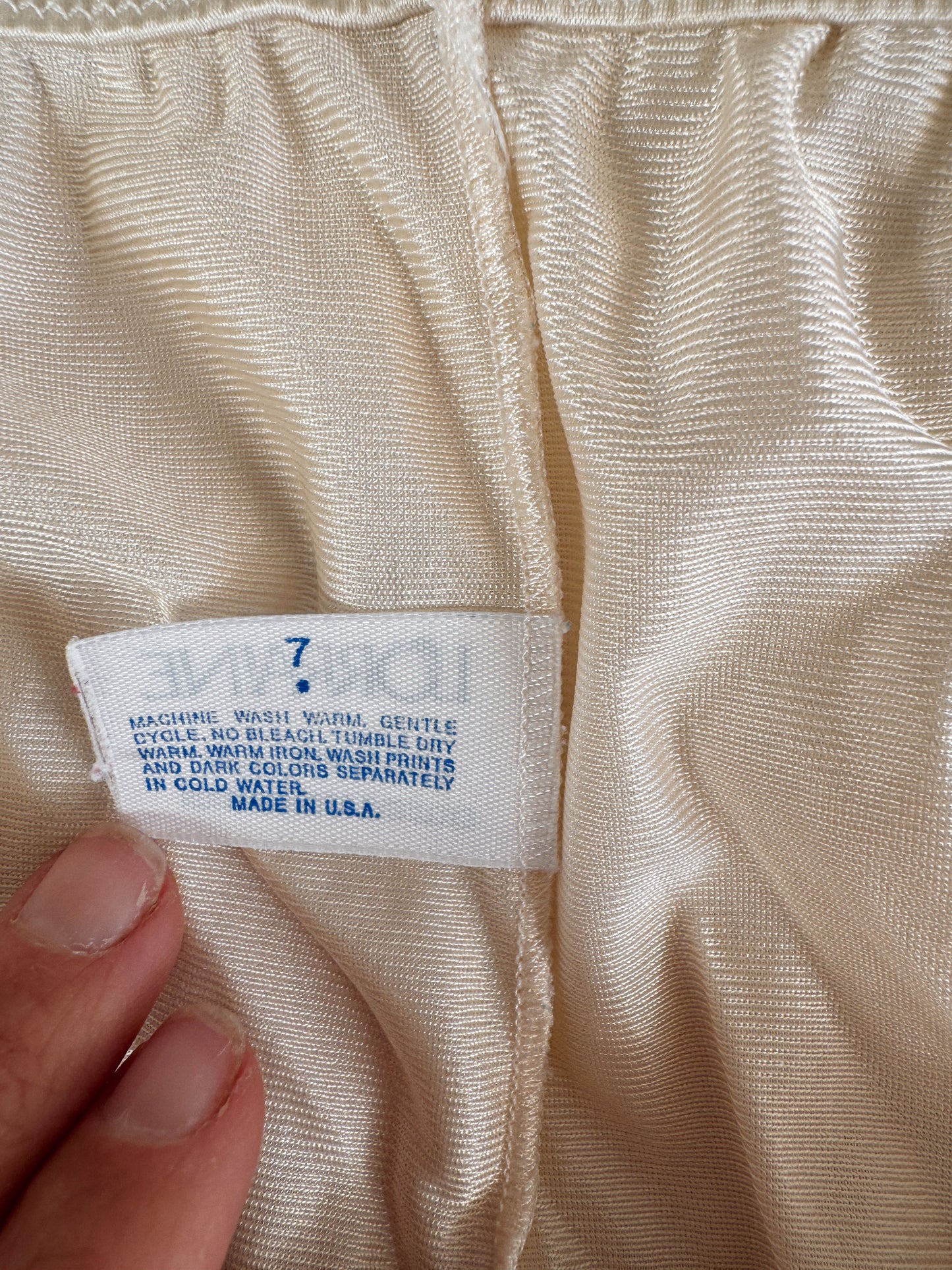 Cream 90s Slip Lingerie Pant (M)