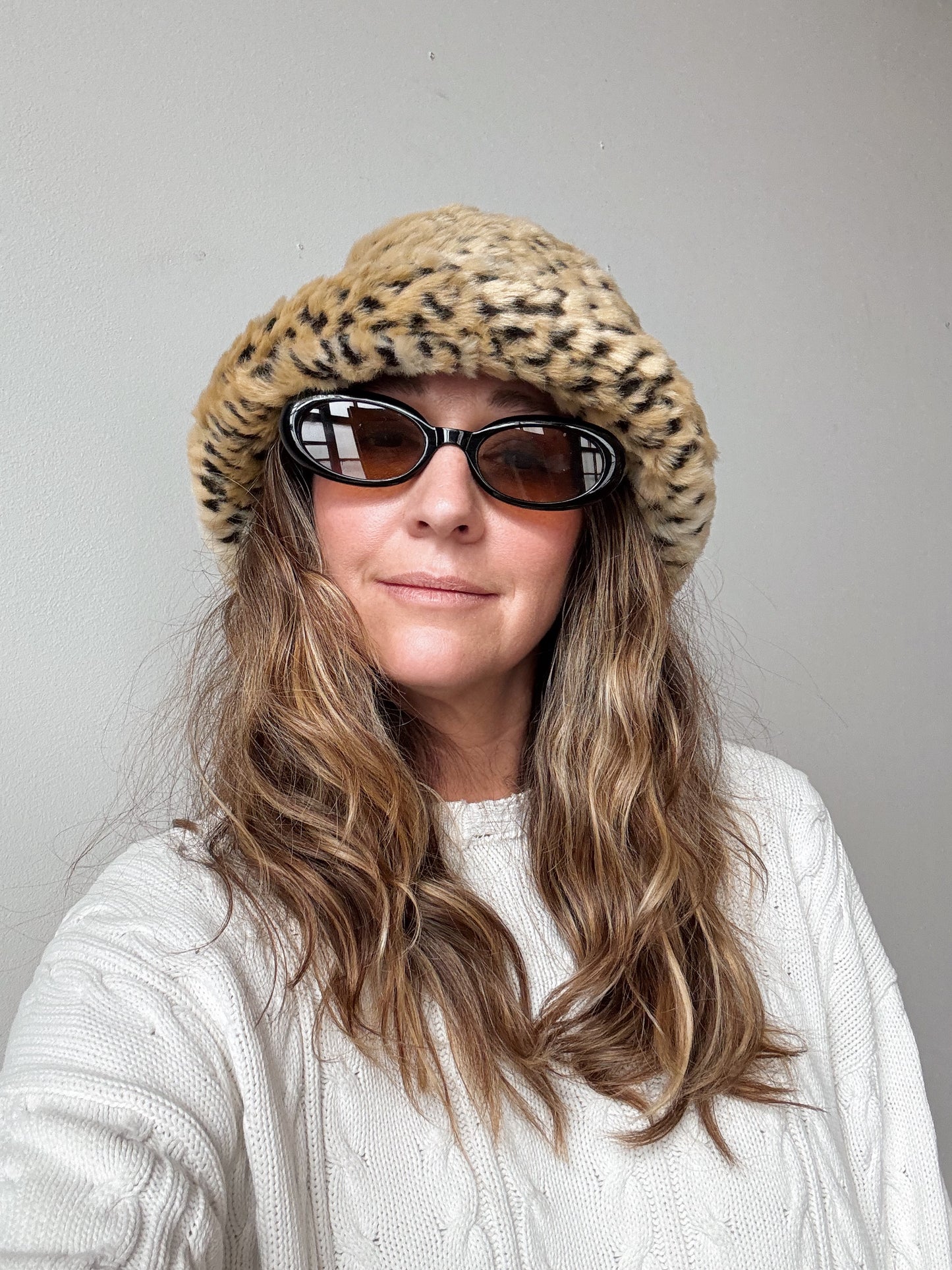 Animal Faux Fur Bucket 90s Bucket Hat