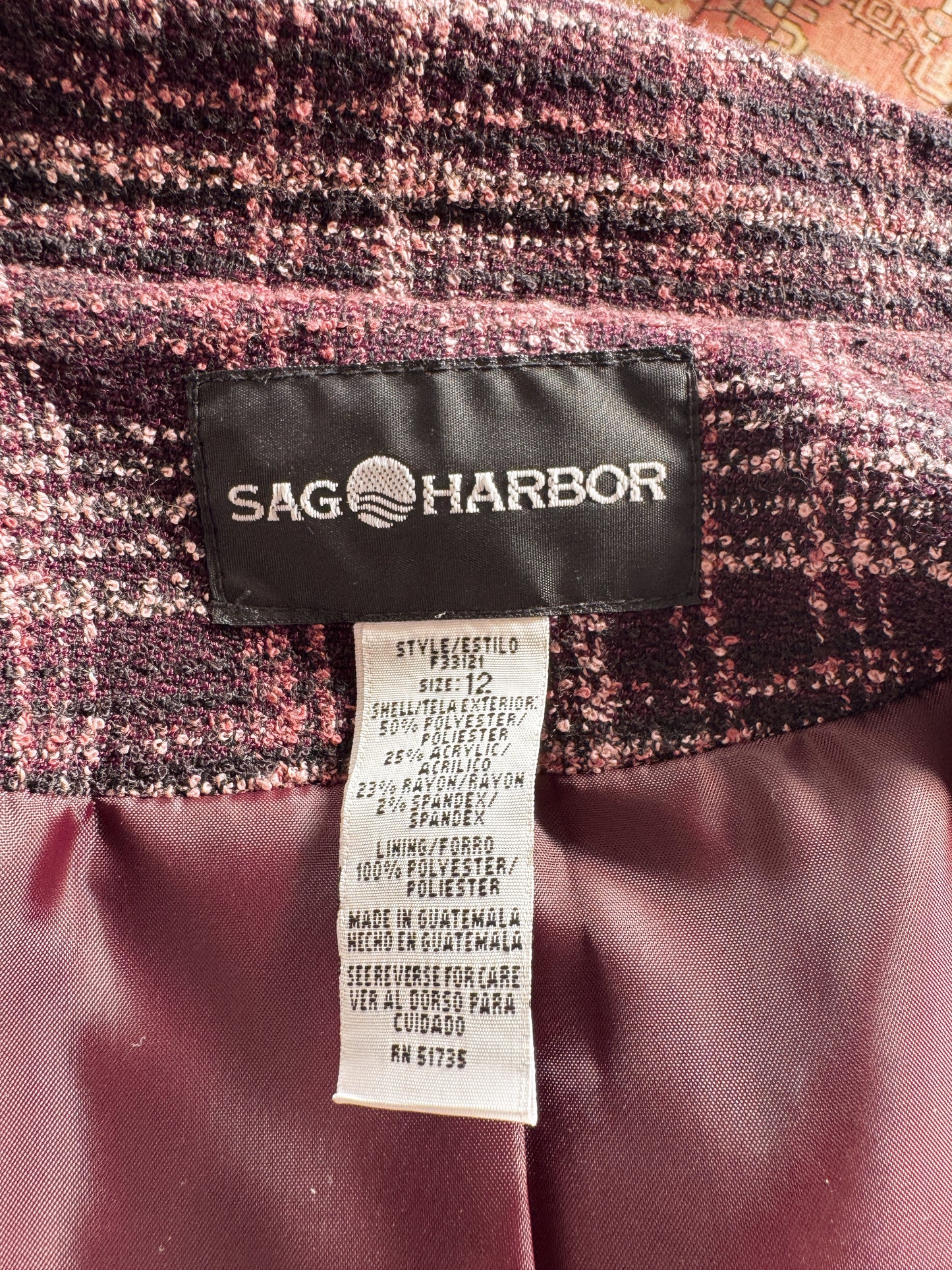 00s Pocket Purple Blazer Coat (M)