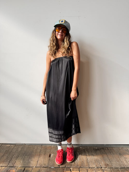 Black Slip Skirt/Dress (M)