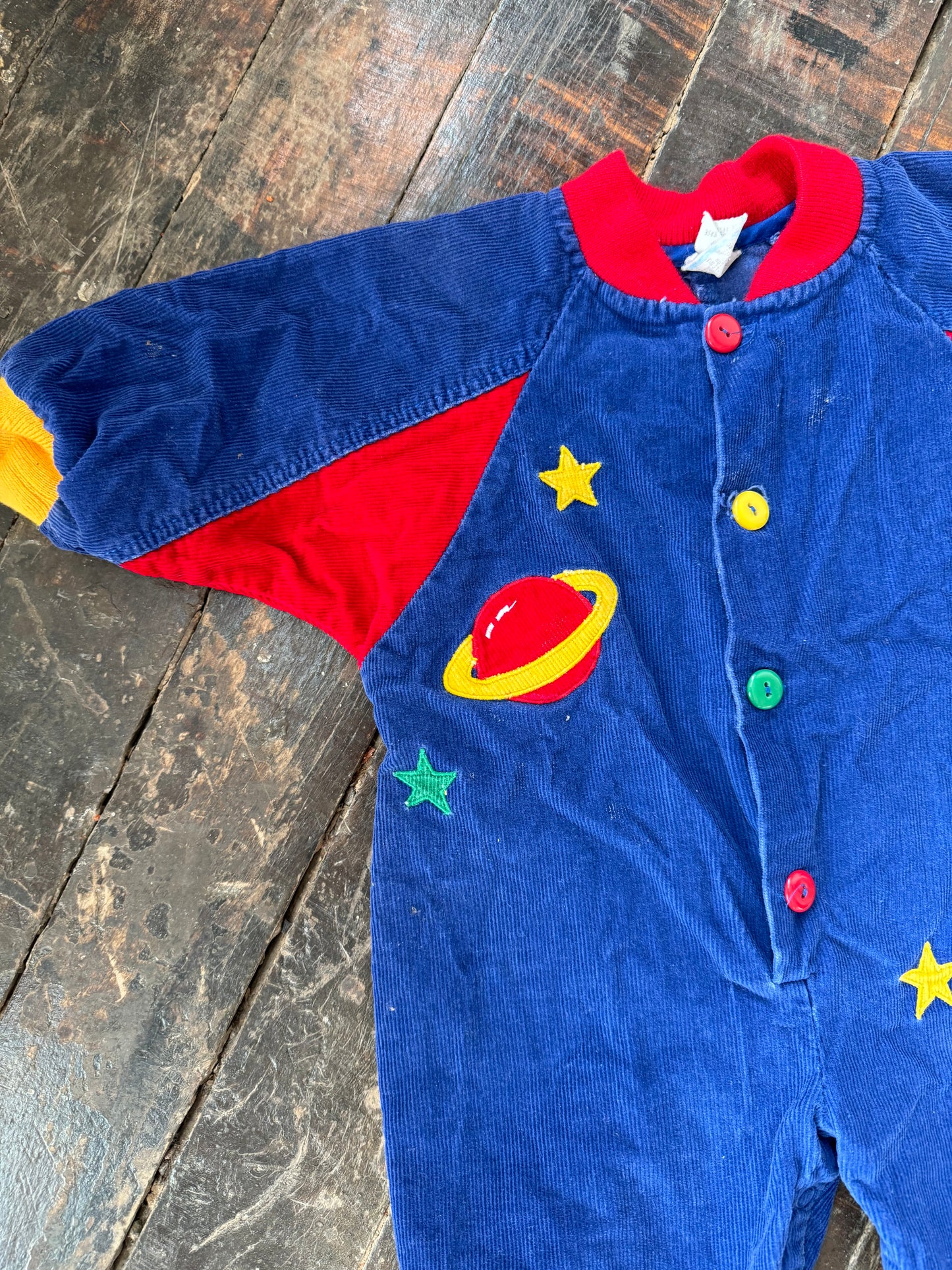 80s Space Invader Dolman Onesie (12mos)