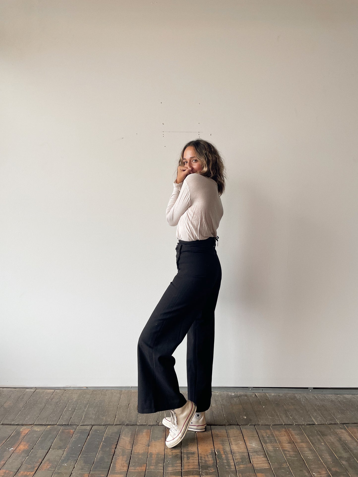 1960s US Navy Wool Wide-Leg Pant